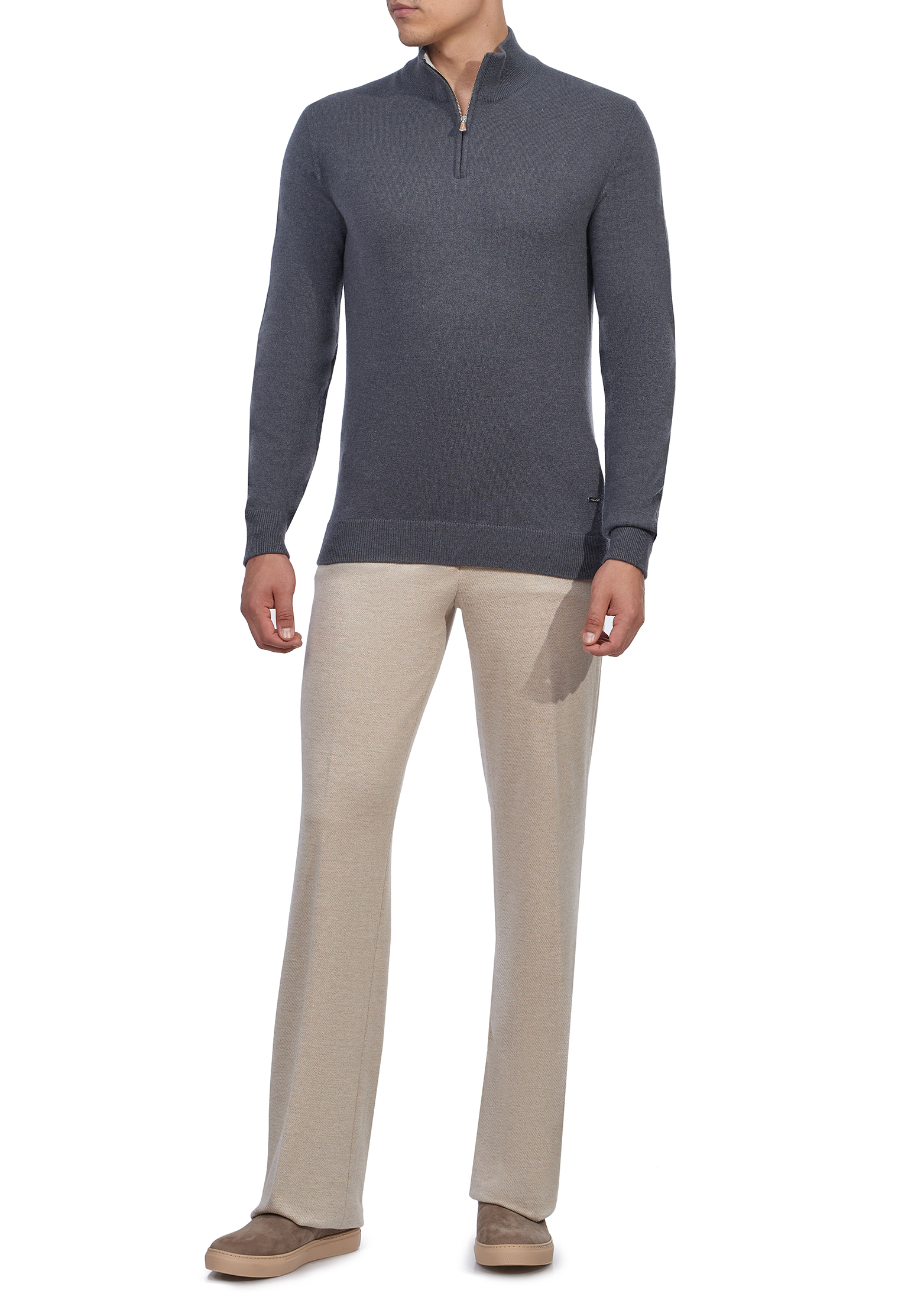 

Пуловер с замком MANDELLI, Серый, Серый