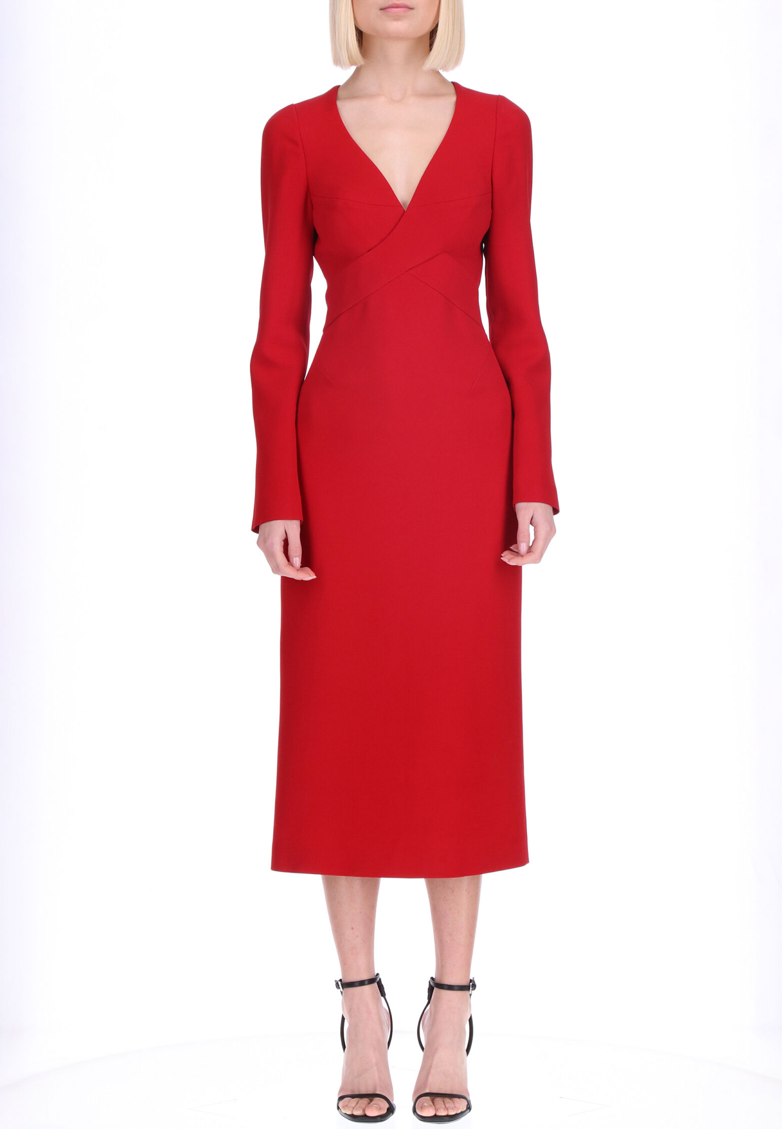 Платье ERMANNO SCERVINO Красный, размер 42 163610 - фото 1