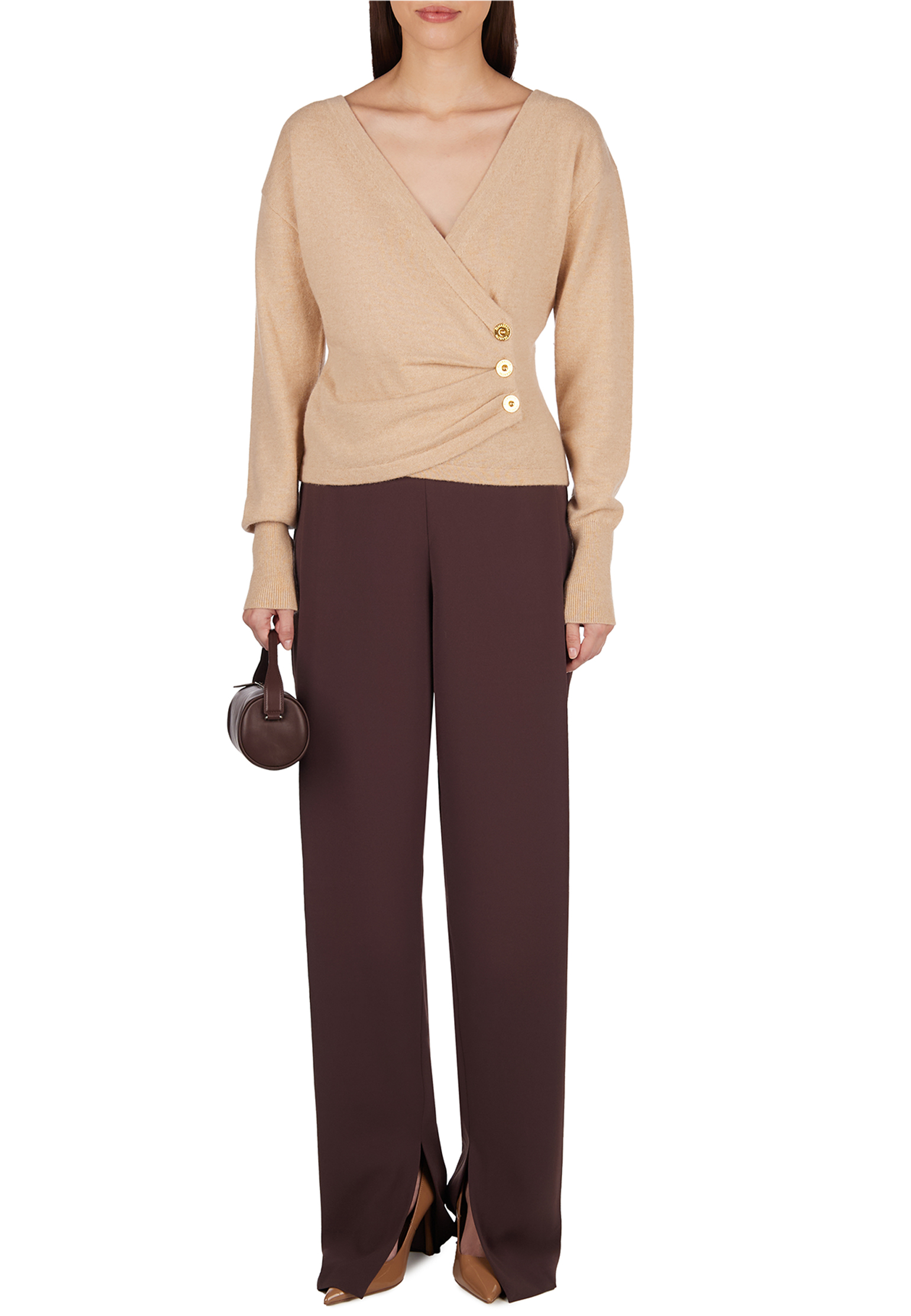 

Брюки ELISABETTA FRANCHI, Бордовый, Бордовый