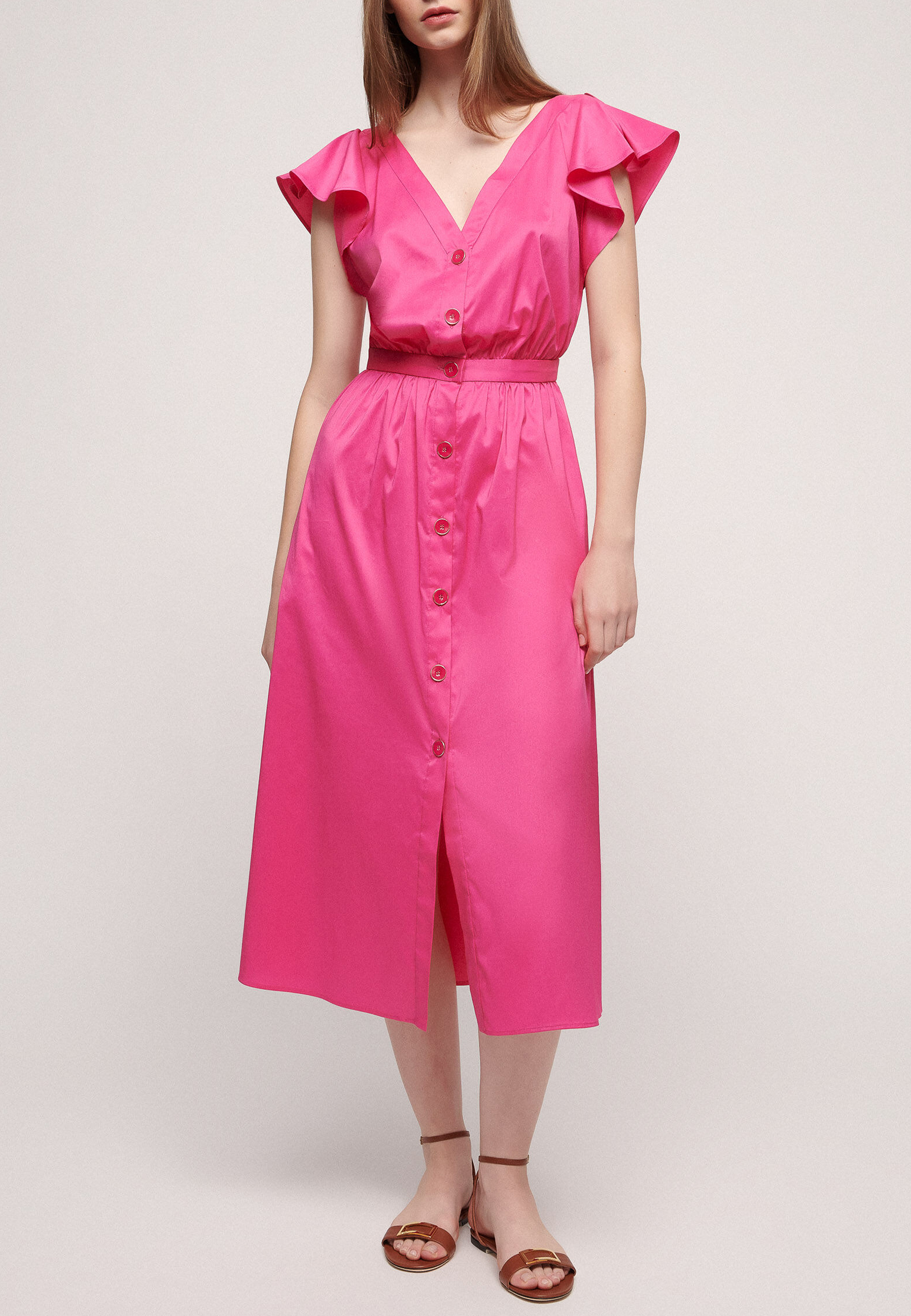 Платье LUISA SPAGNOLI Розовый, размер L 151445 - фото 1