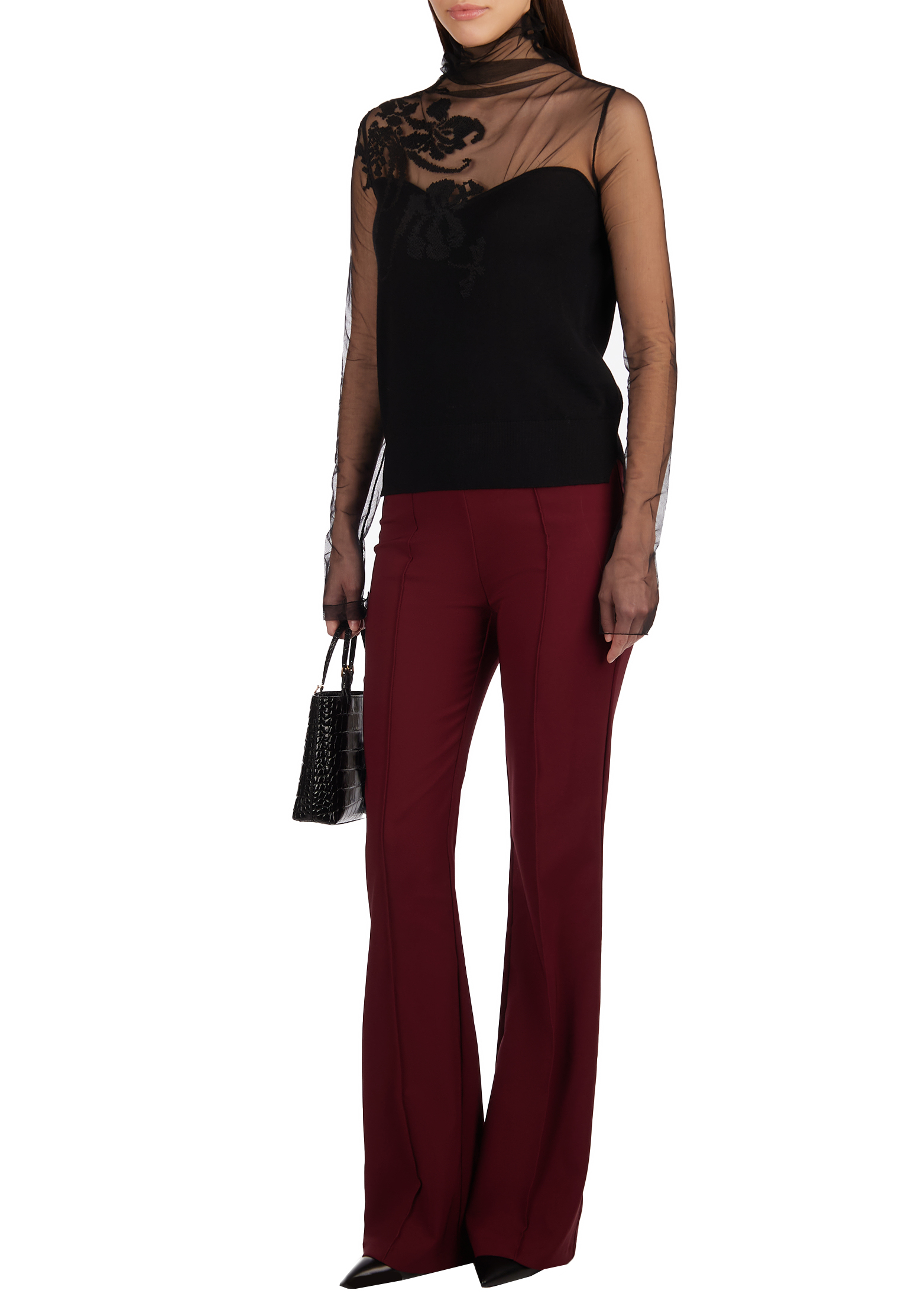 

Топ ERMANNO SCERVINO, Черный, Черный