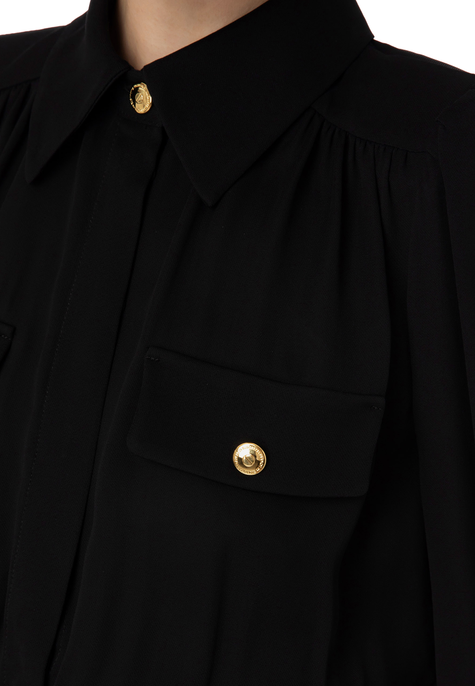 

Блуза ELISABETTA FRANCHI, Черный, Черный