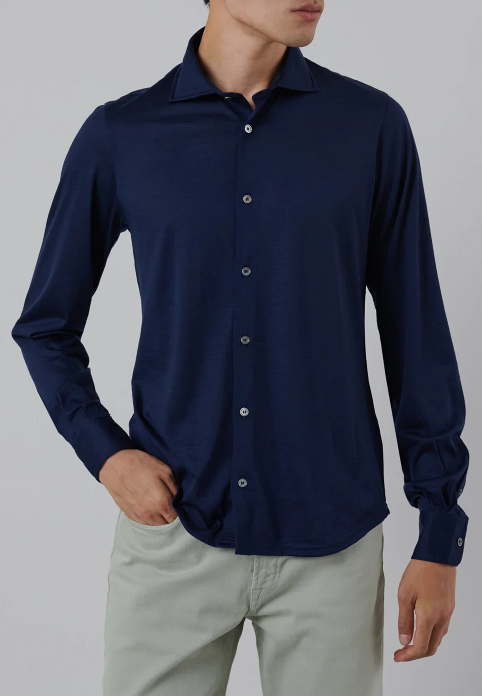 Рубашка FEDELI Синий, размер 54 148929 - фото 1