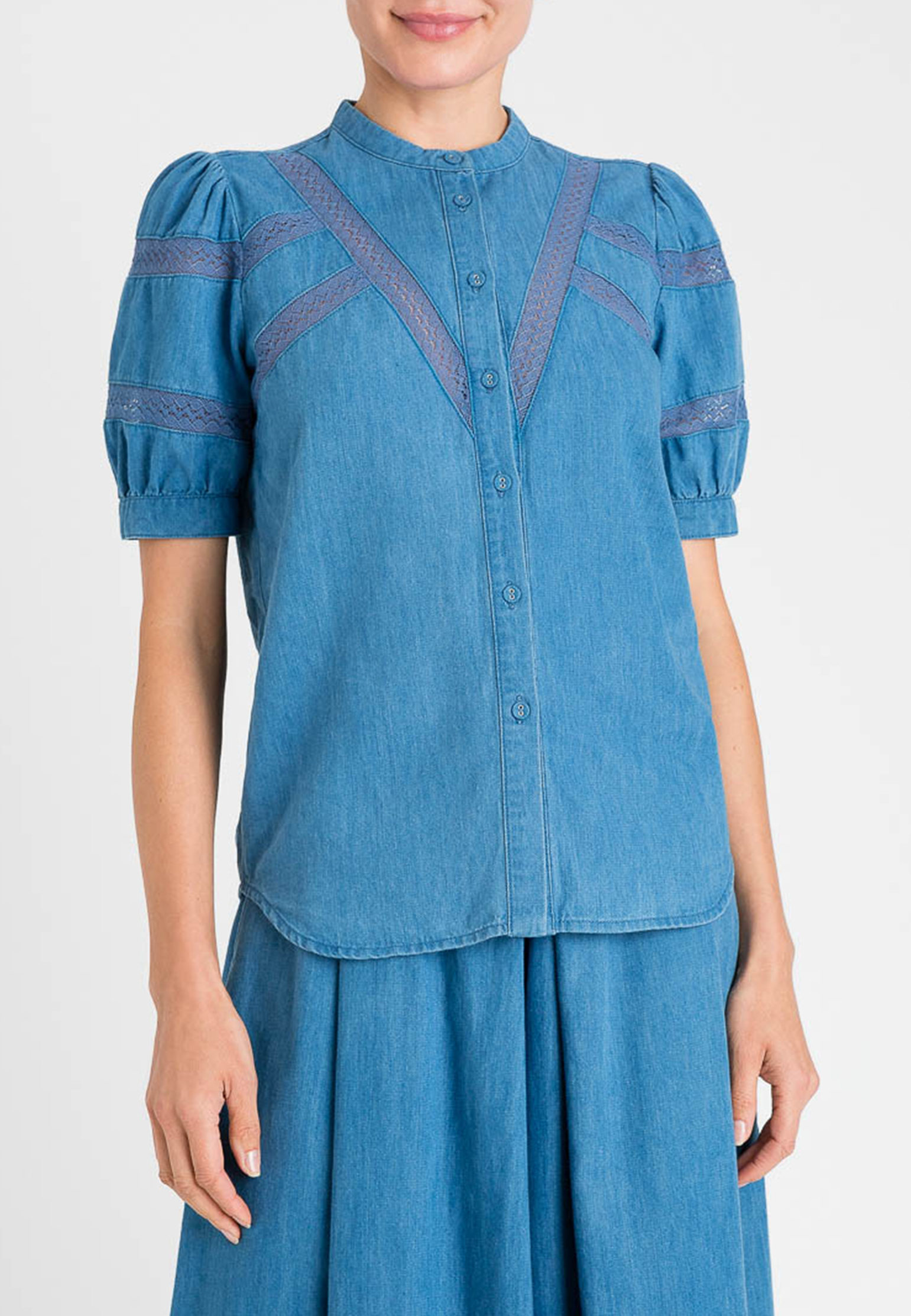 Блуза TWINSET Milano Синий, размер 38 179880 - фото 1