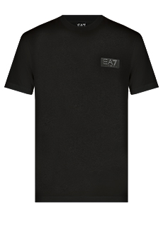 Хлопковая футболка с логотипом EA7