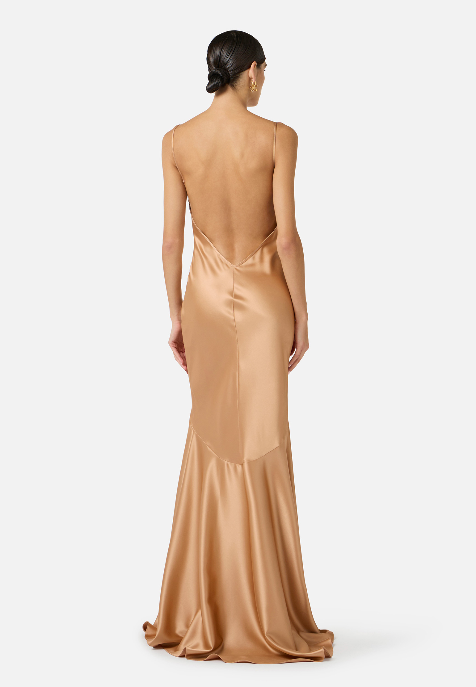 

Платье ELISABETTA FRANCHI, Коричневый, Коричневый