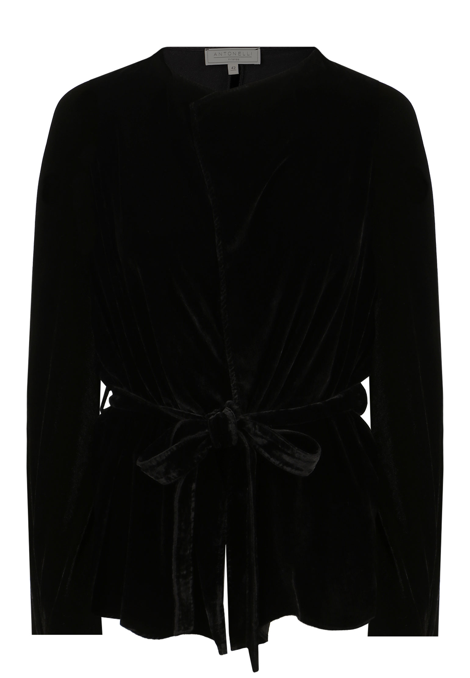 Блуза ANTONELLI FIRENZE Черный, размер 44