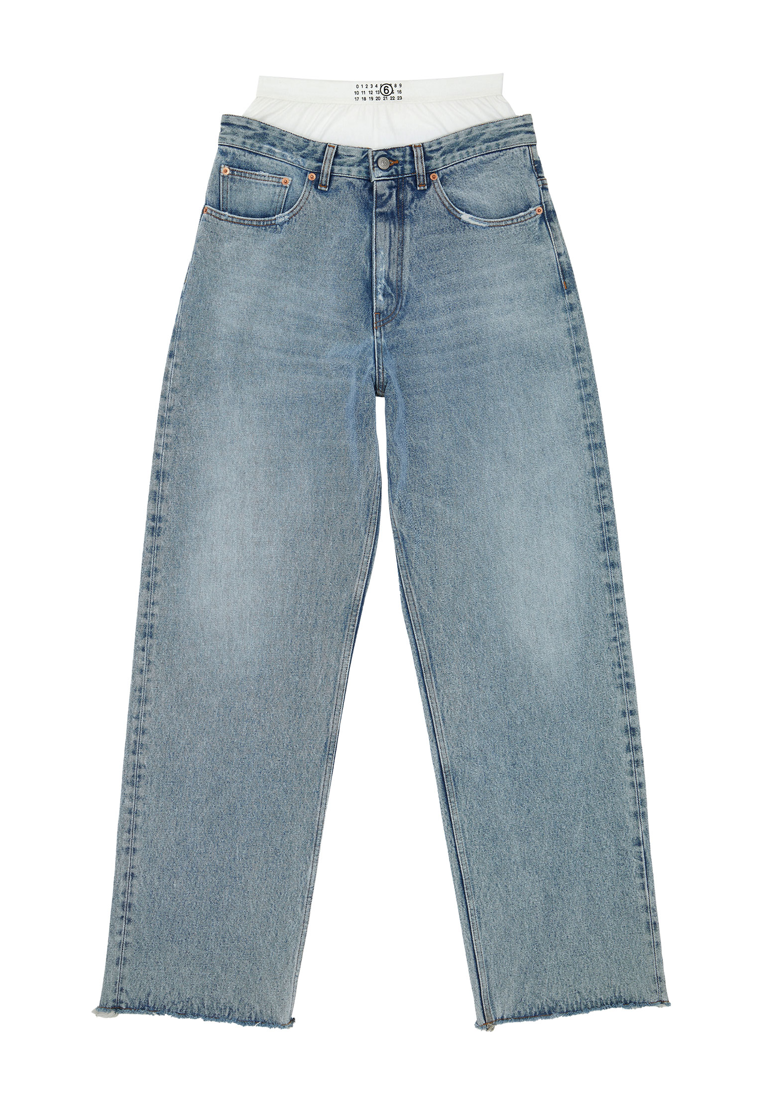

Джинсы MM6 Maison Margiela, Голубой, Голубой