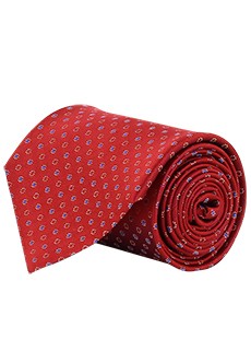 Ярко красный галстук STEFANO RICCI