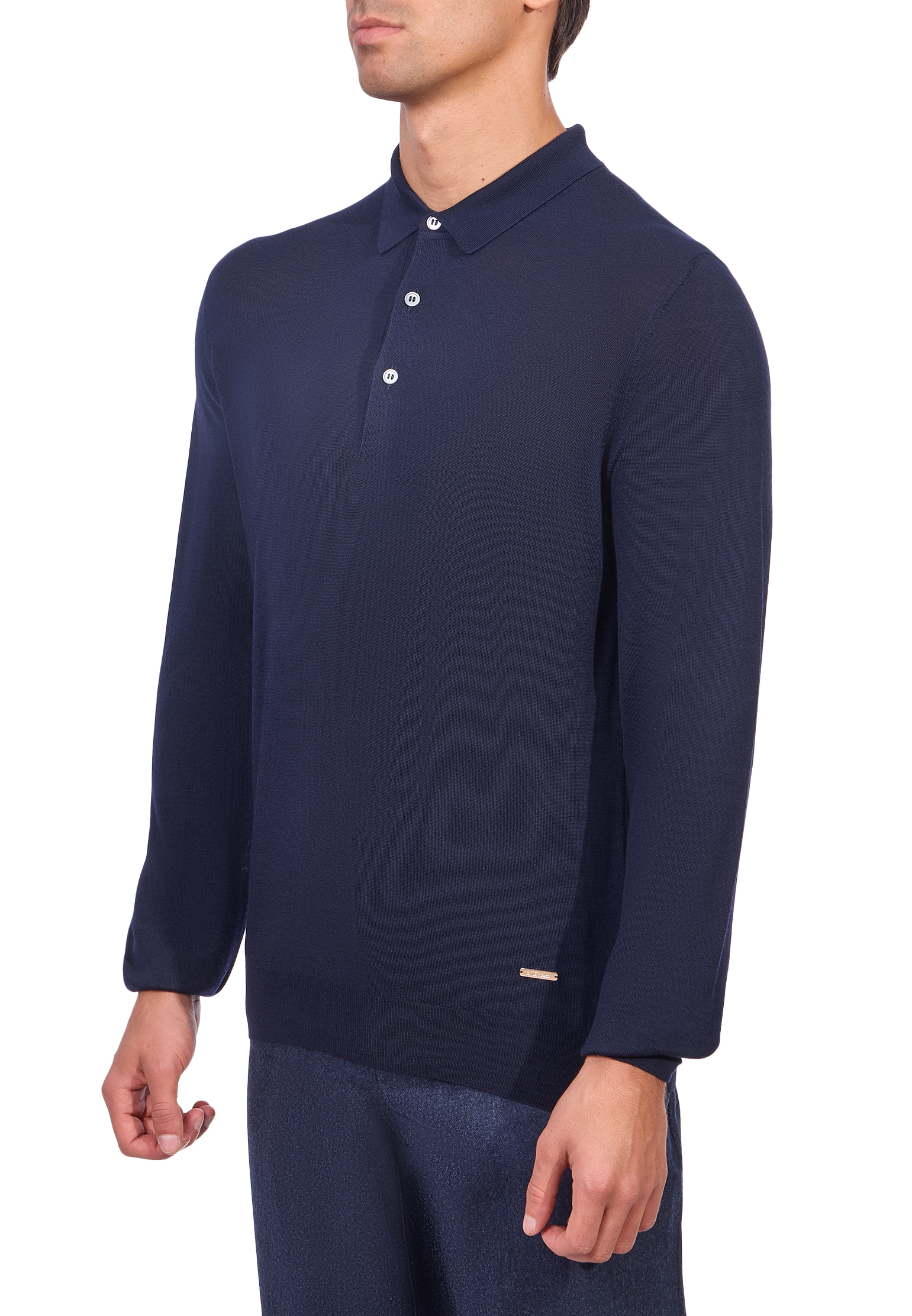 

Поло длинный рукав MANDELLI, Синий, Синий