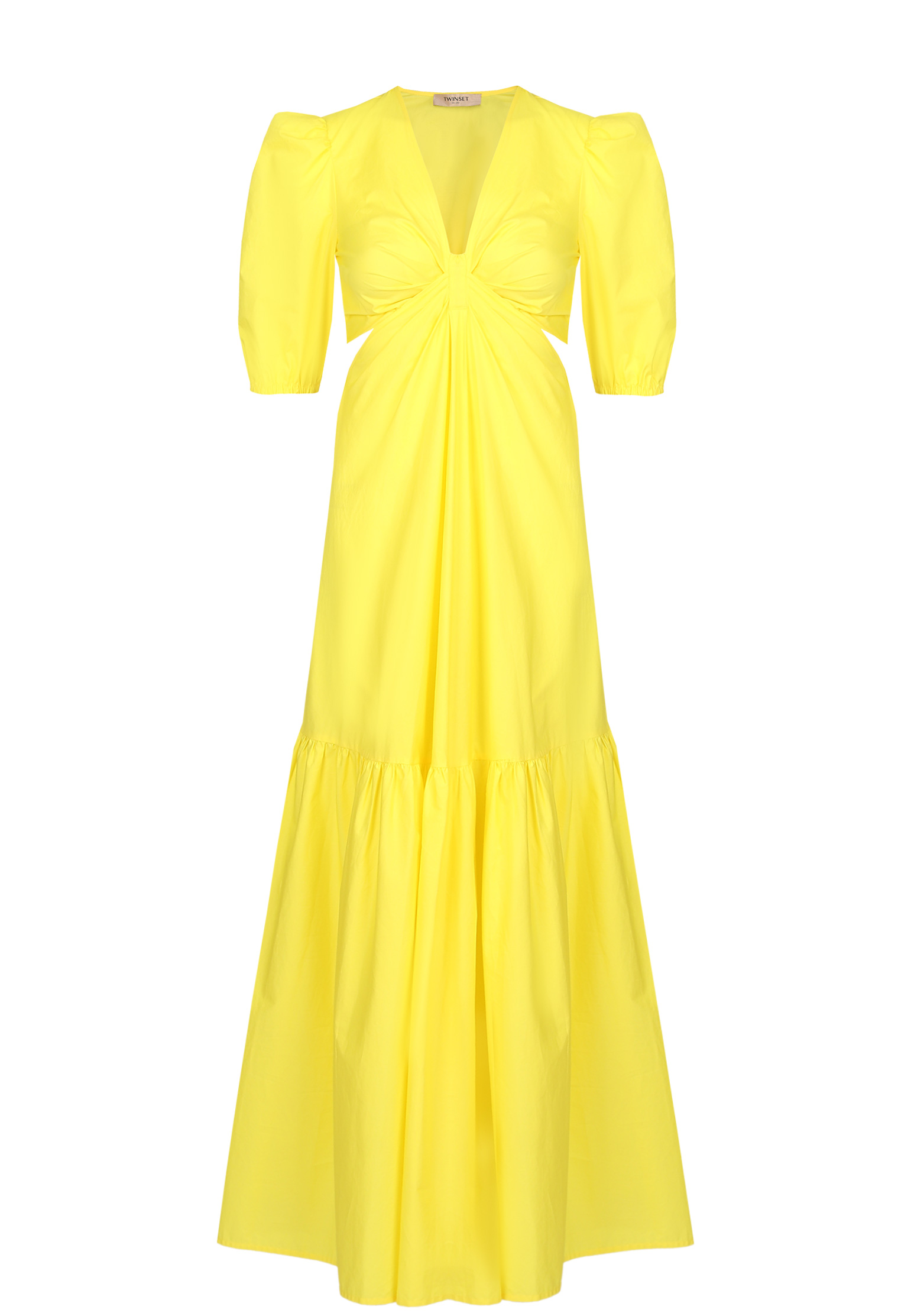 Платье TWINSET Milano Желтый, размер 40 156355 - фото 1