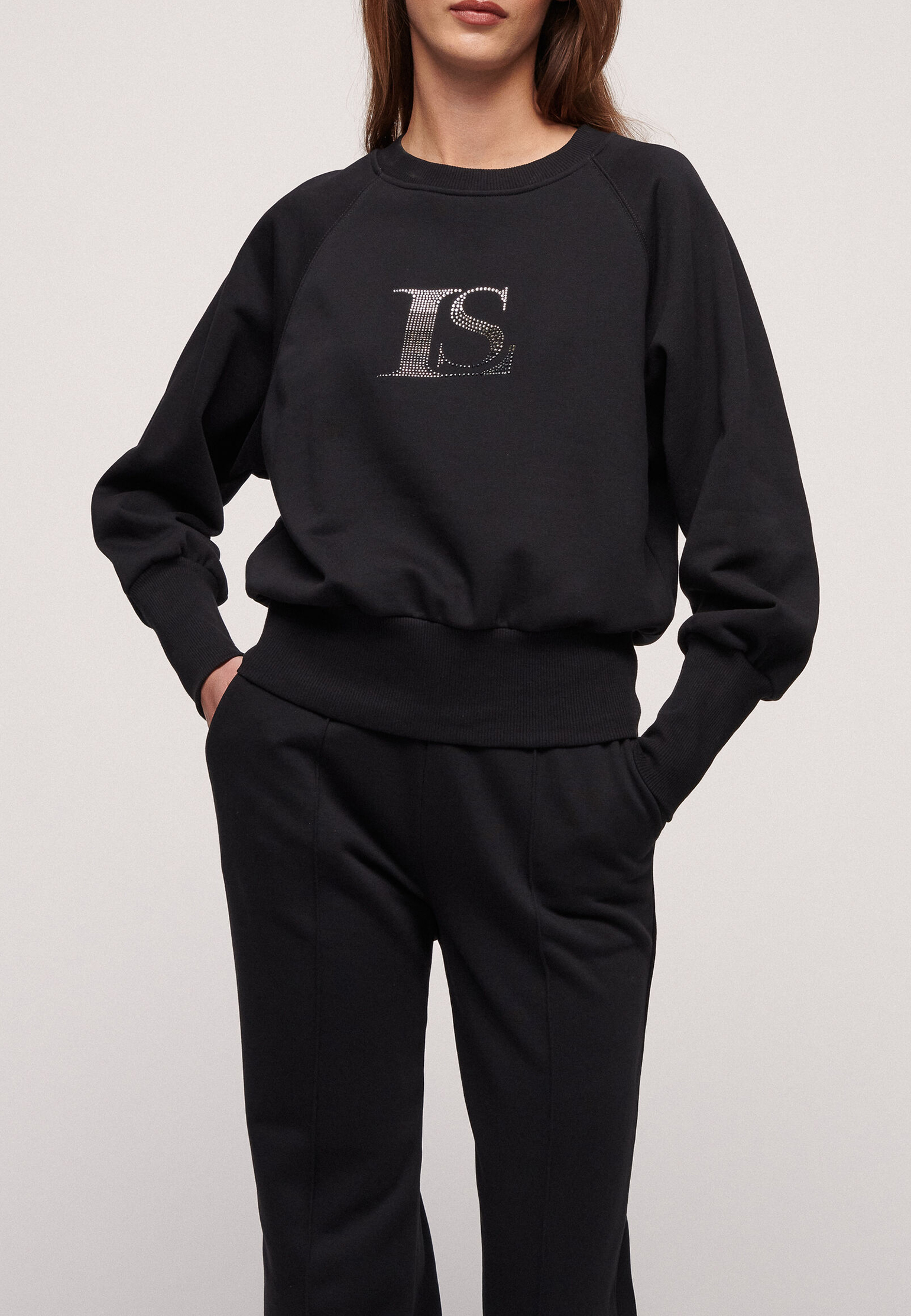 Пуловер LUISA SPAGNOLI Черный, размер S 166163 - фото 1