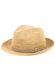 Соломенная шляпа с ремешком PESERICO
