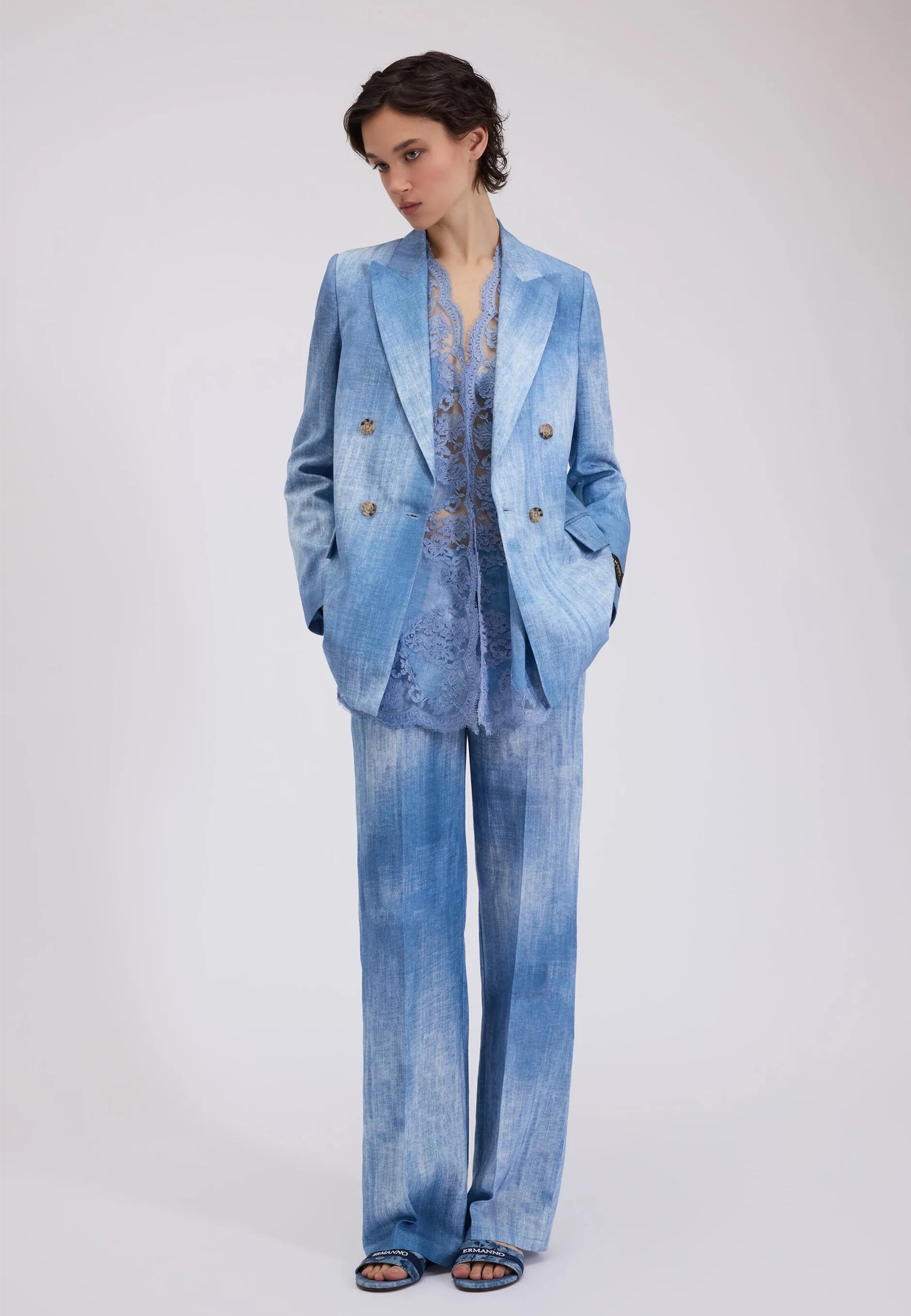 

Брюки ERMANNO FIRENZE, Синий, Синий