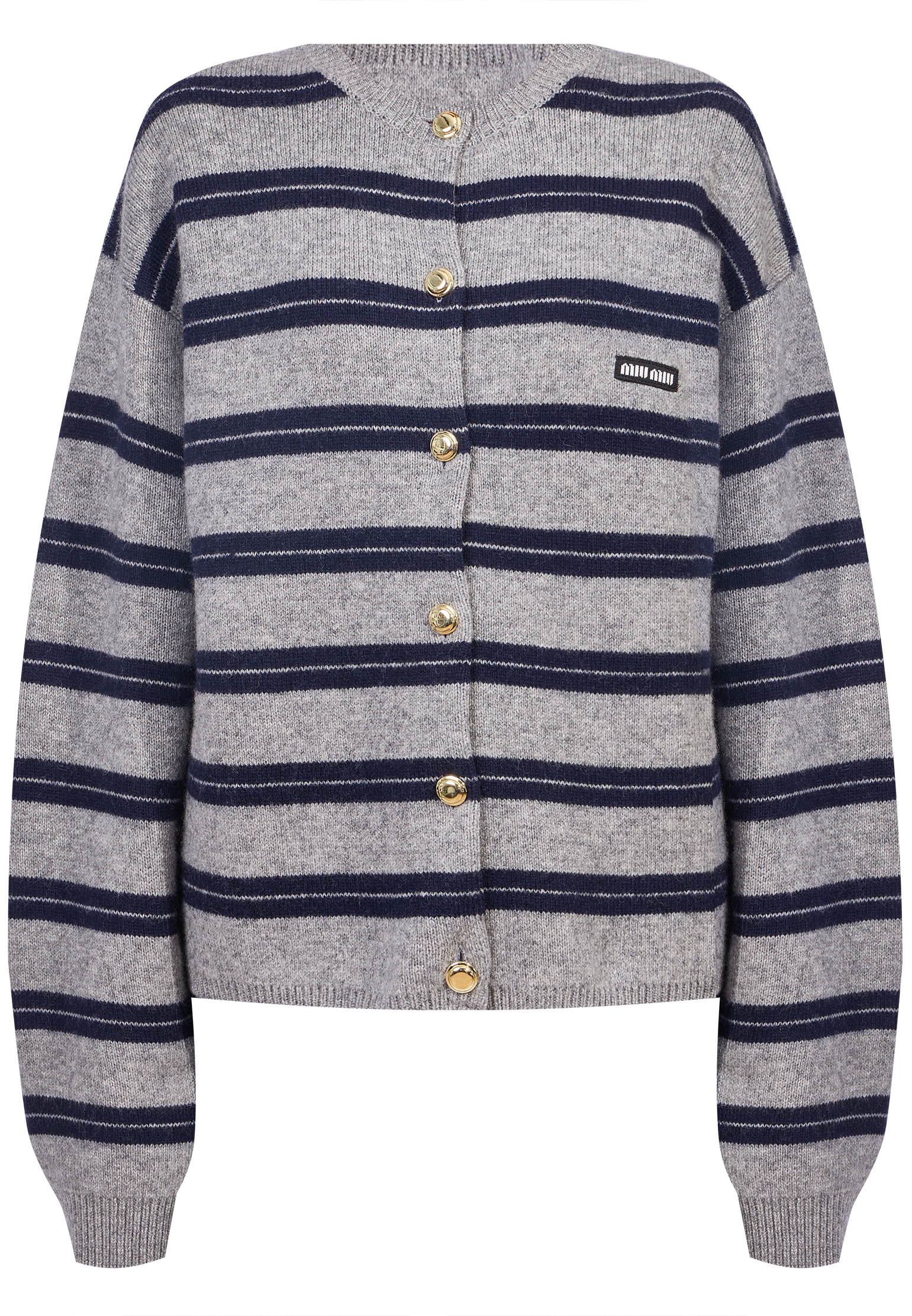 

Кардиган MIU MIU, Серый, Серый