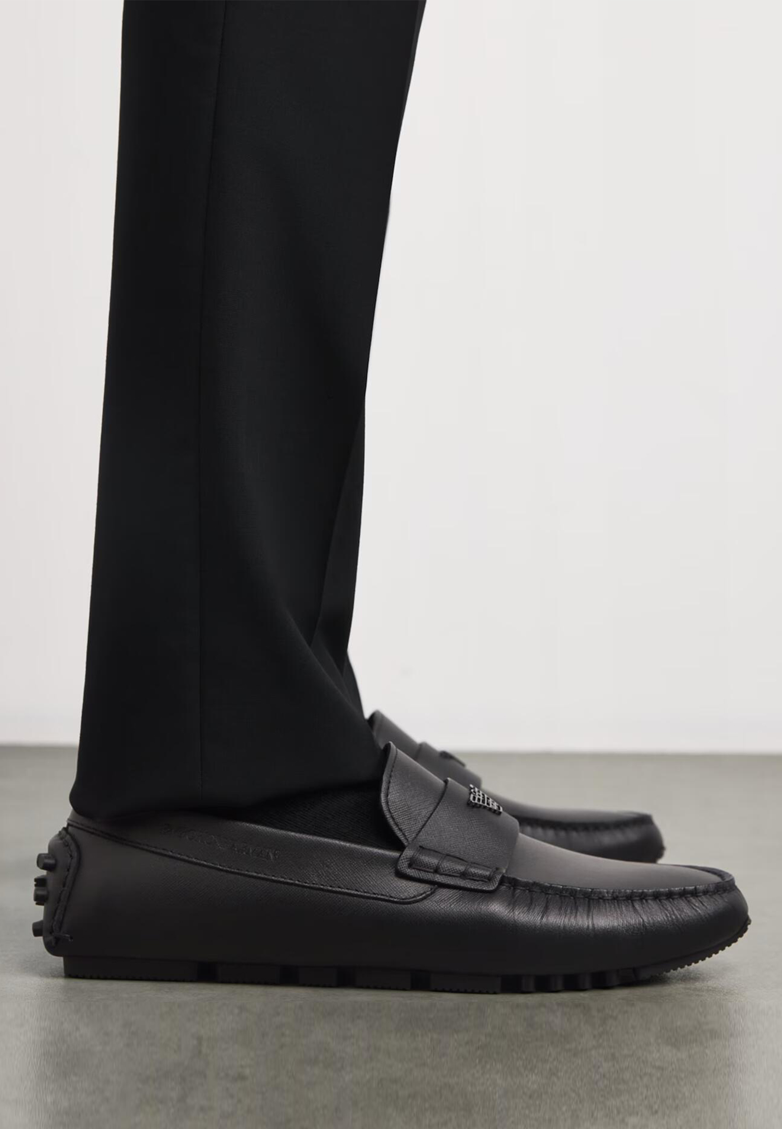 

Мокасины EMPORIO ARMANI, Черный, Черный