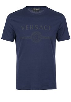 Синяя футболка VERSACE