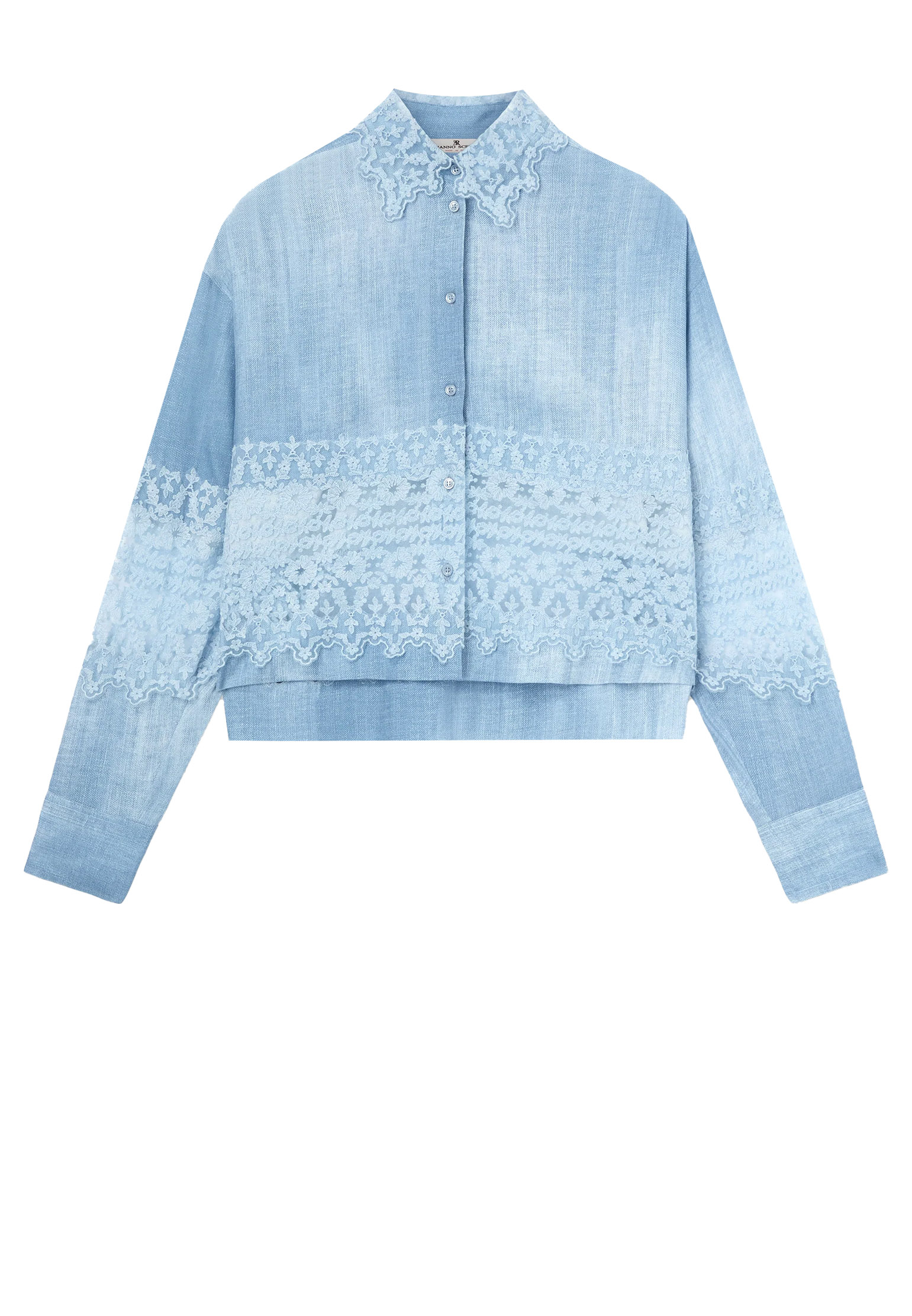 

Рубашка ERMANNO SCERVINO, Голубой, Голубой