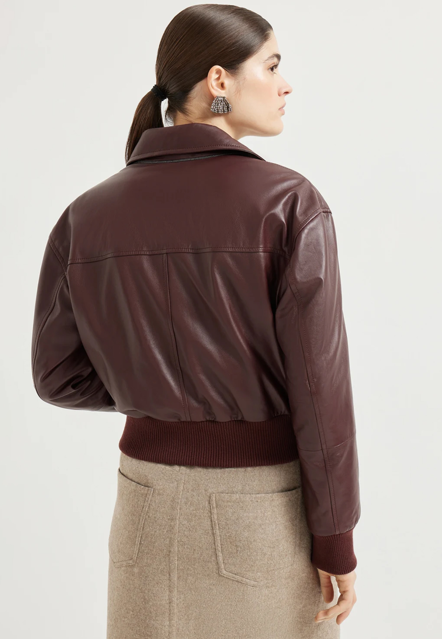 

Бомбер BRUNELLO CUCINELLI, Бордовый, Бордовый