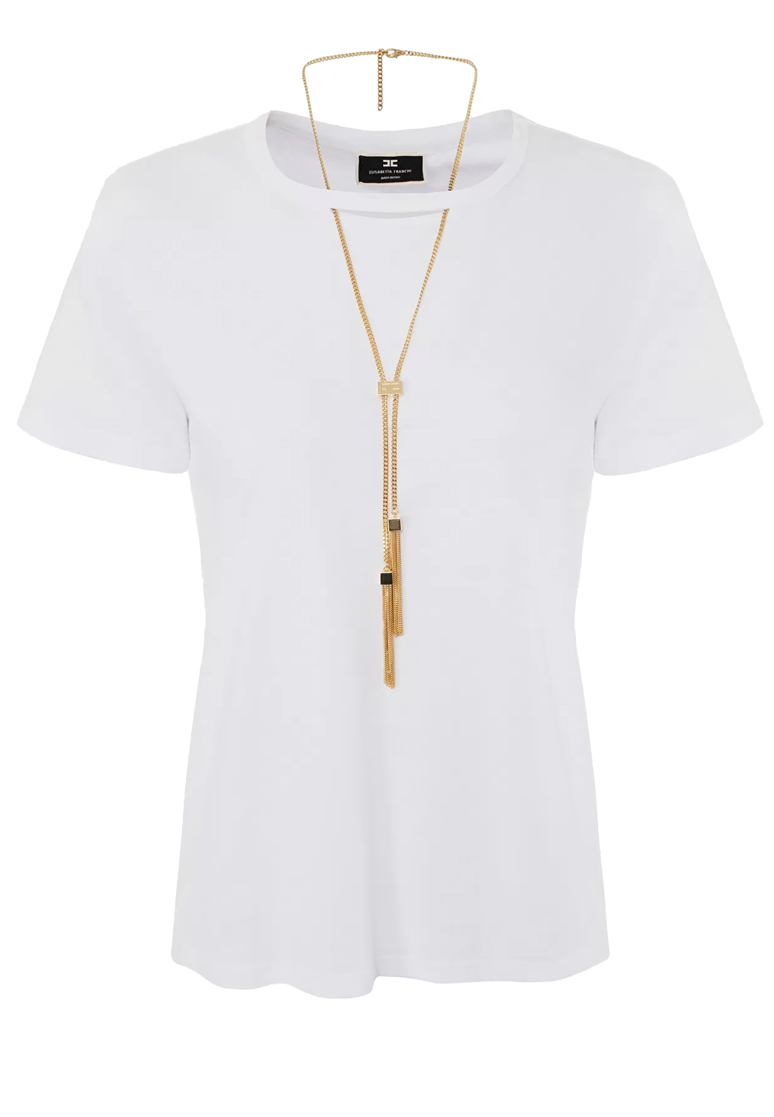 

Футболка ELISABETTA FRANCHI, Белый, Белый