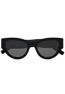 Солнцезащитные очки в оправе 'кошачий глаз' SAINT LAURENT
