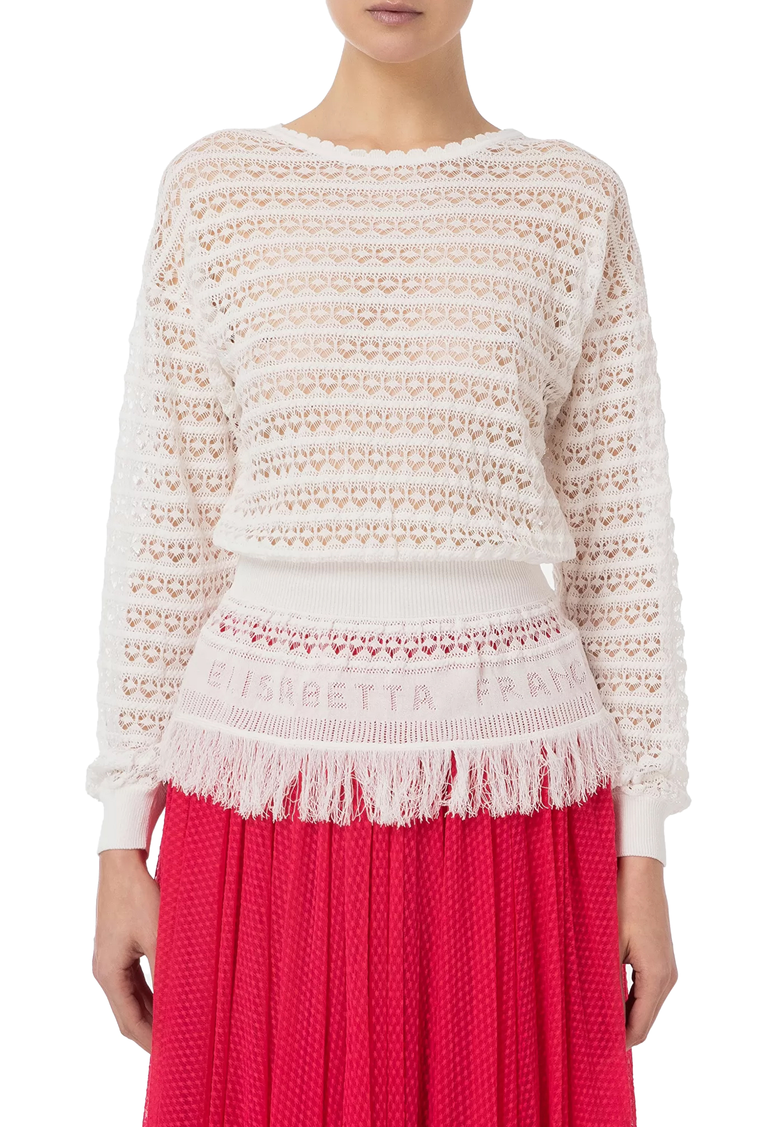 

Джемпер ELISABETTA FRANCHI, Белый, Белый