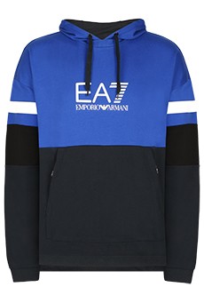 Двухцветная толстовка с логотипом  EA7