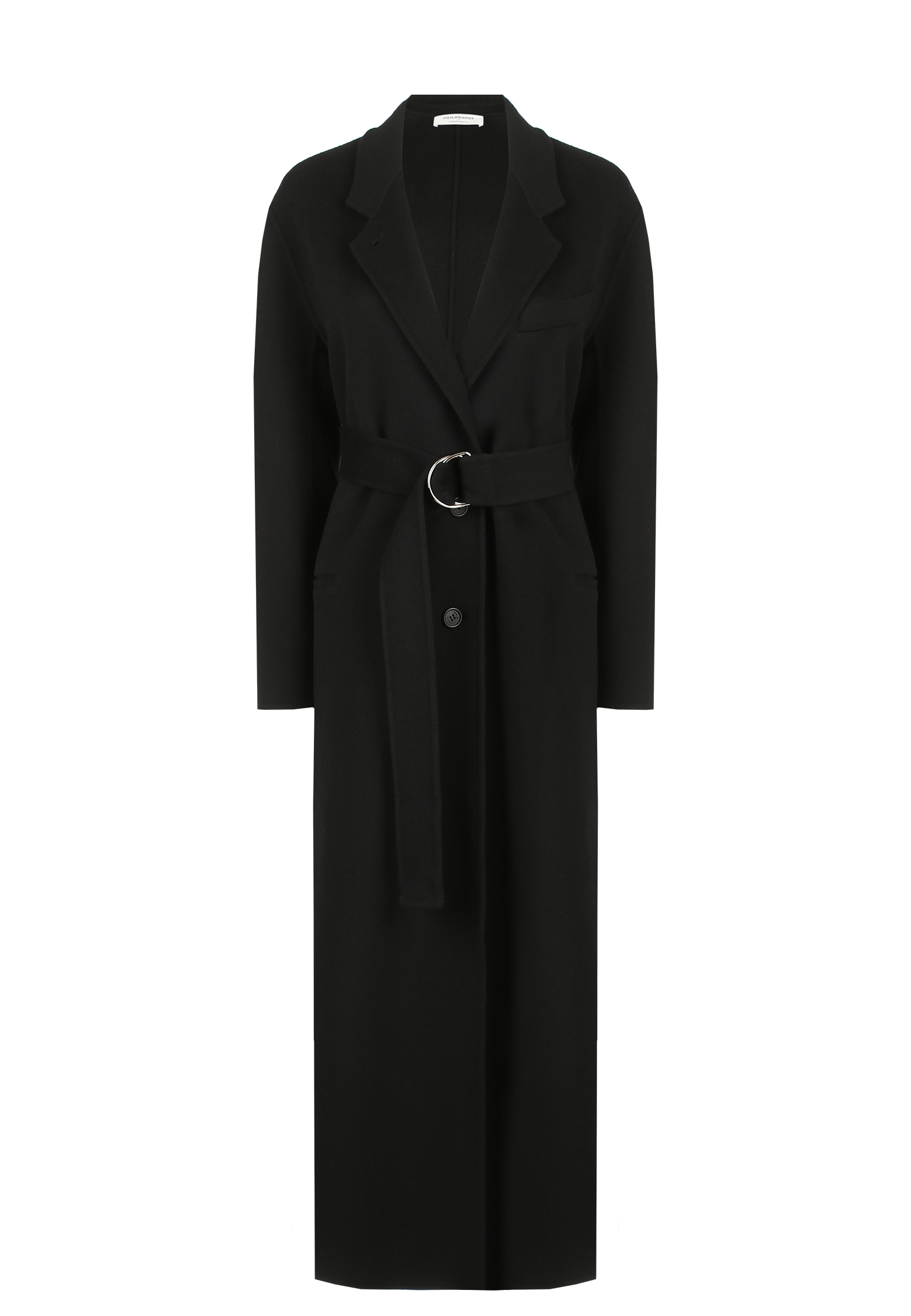 Пальто PHILOSOPHY DI LORENZO SERAFINI Черный, размер 40