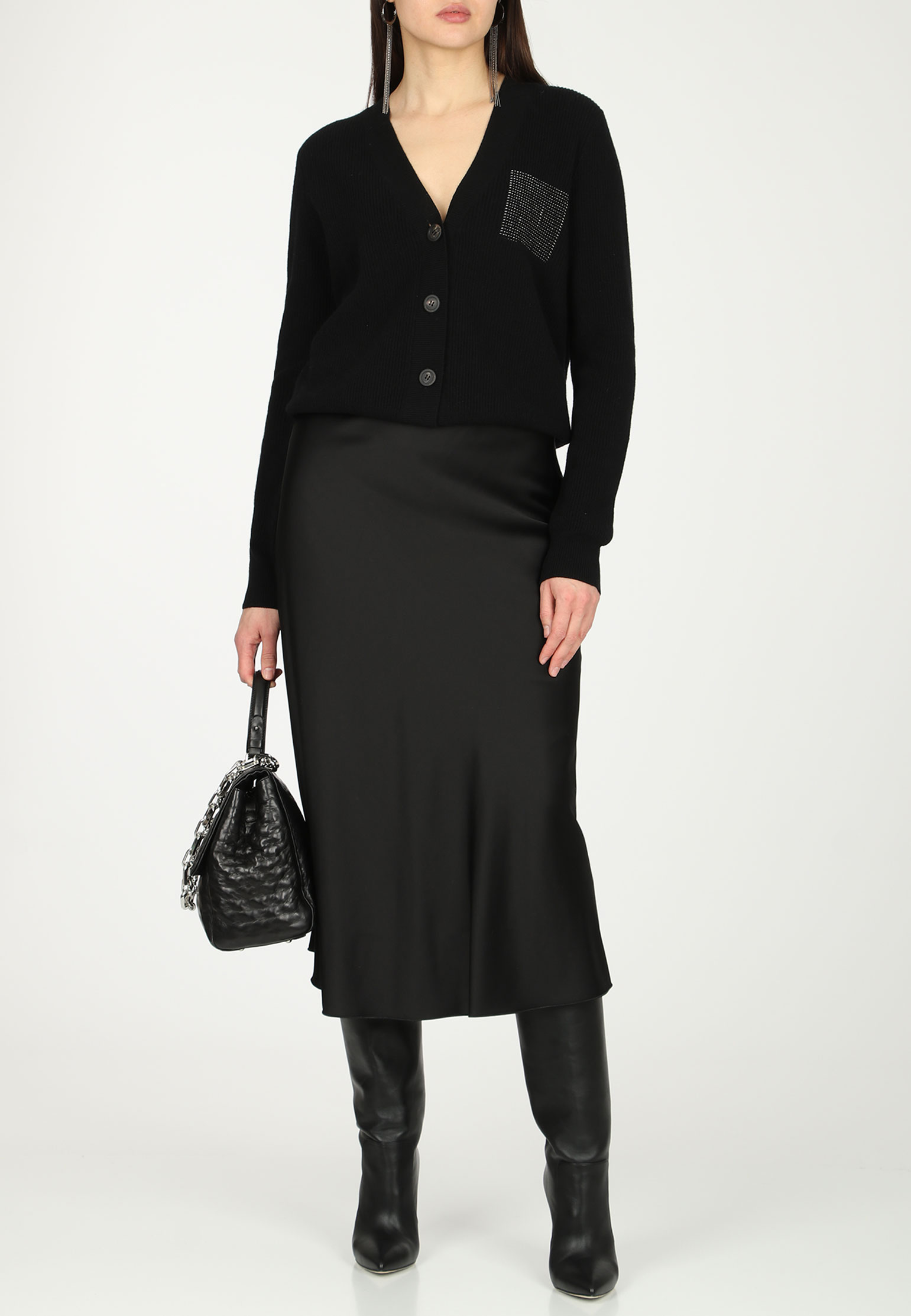 Юбка PESERICO Черный, размер 46