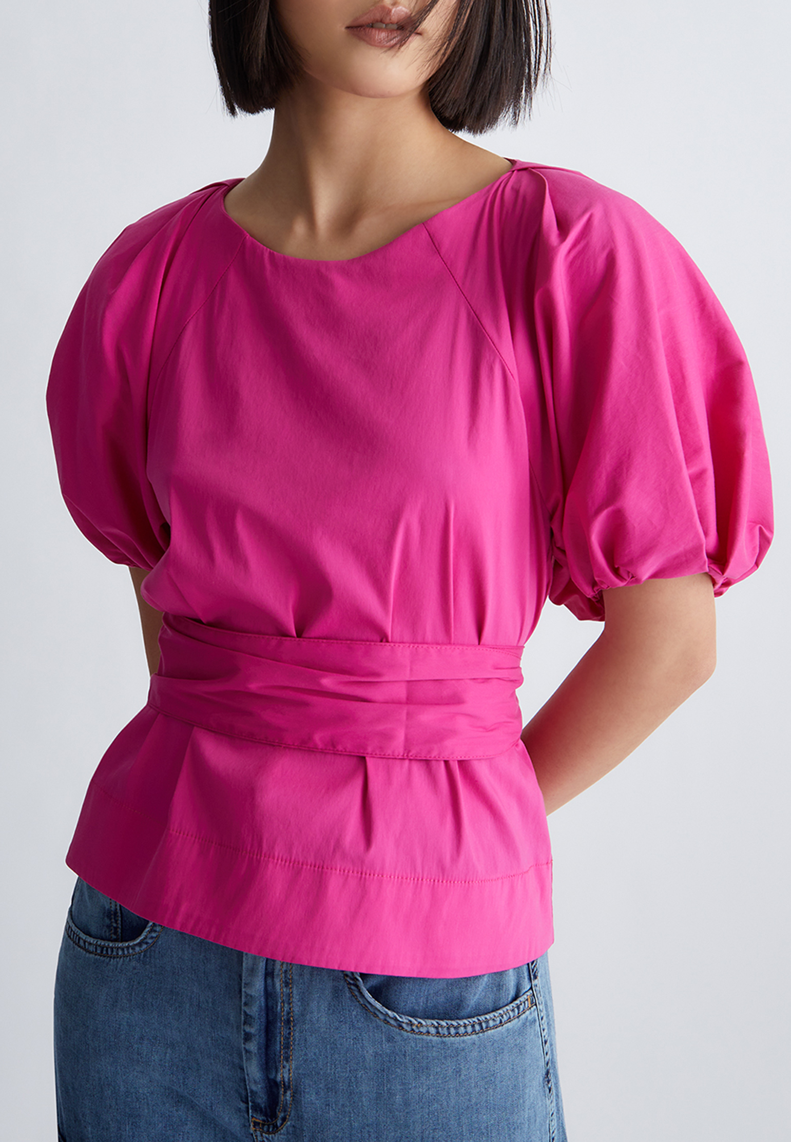 Блуза LIU JO Розовый, размер 40 160413 - фото 1