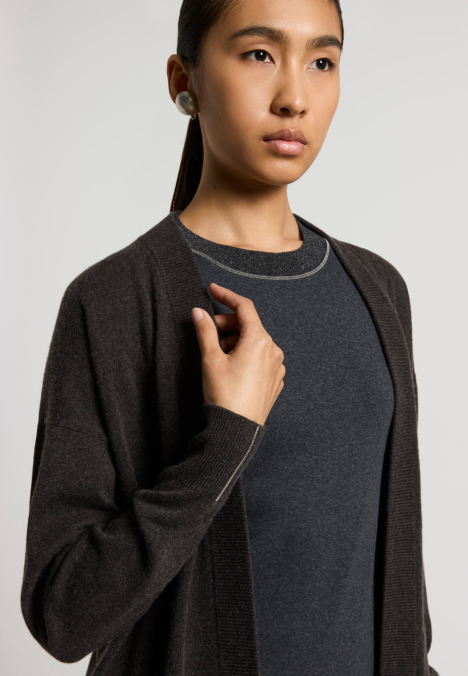 

Кардиган PESERICO, Коричневый, Коричневый