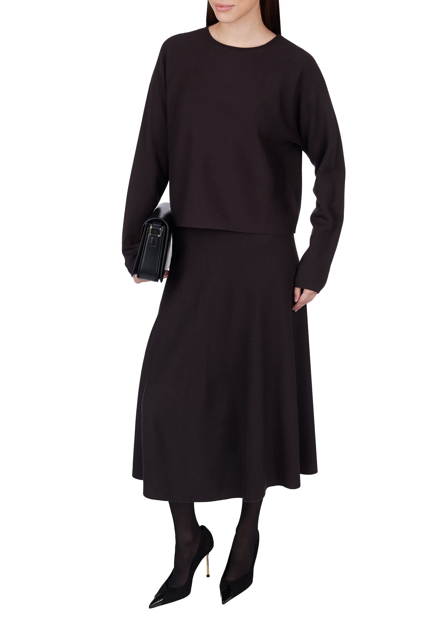 

Юбка ALLUDE, Коричневый, Коричневый