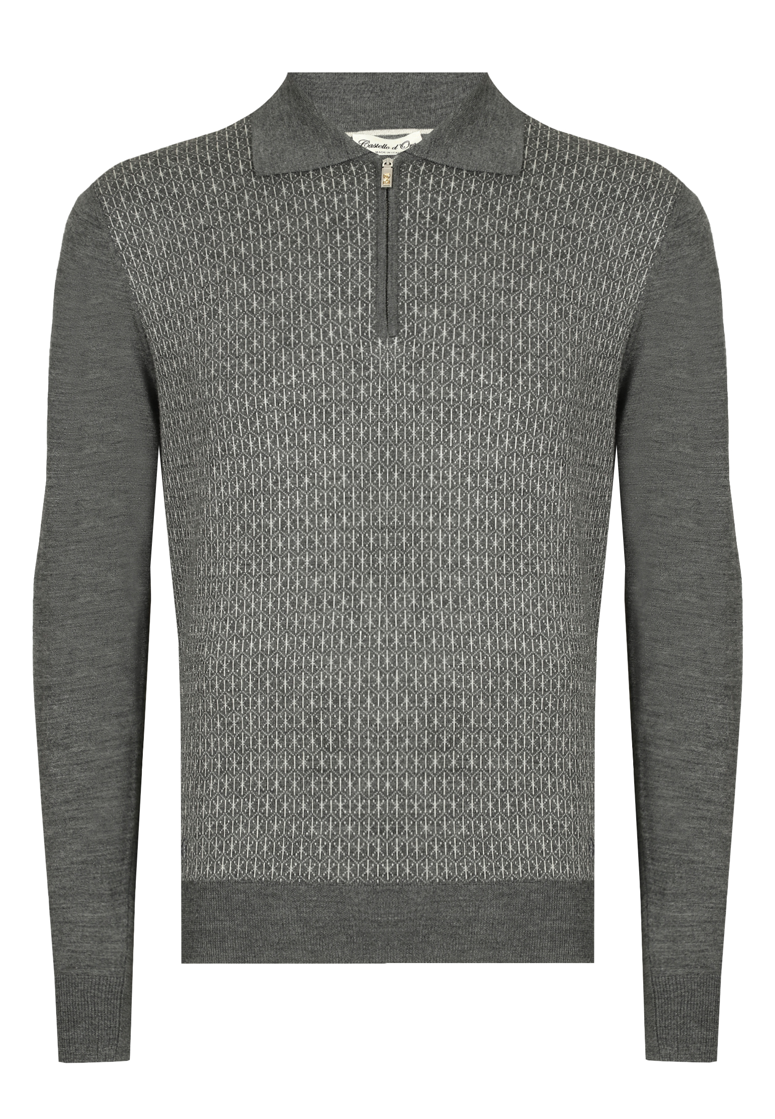 Пуловер CASTELLO d'ORO Серый, размер 58