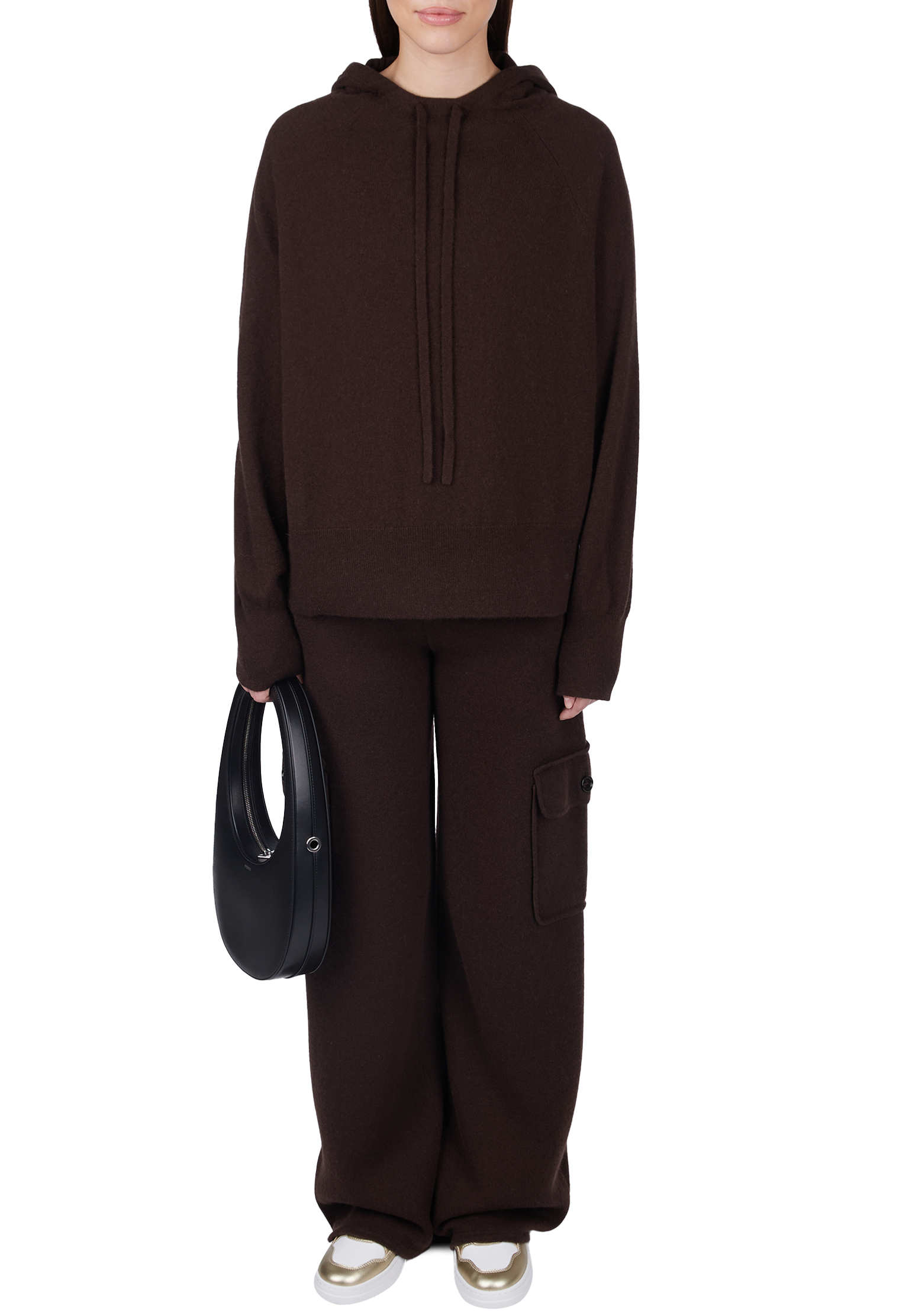 

Джемпер ALLUDE, Коричневый, Коричневый