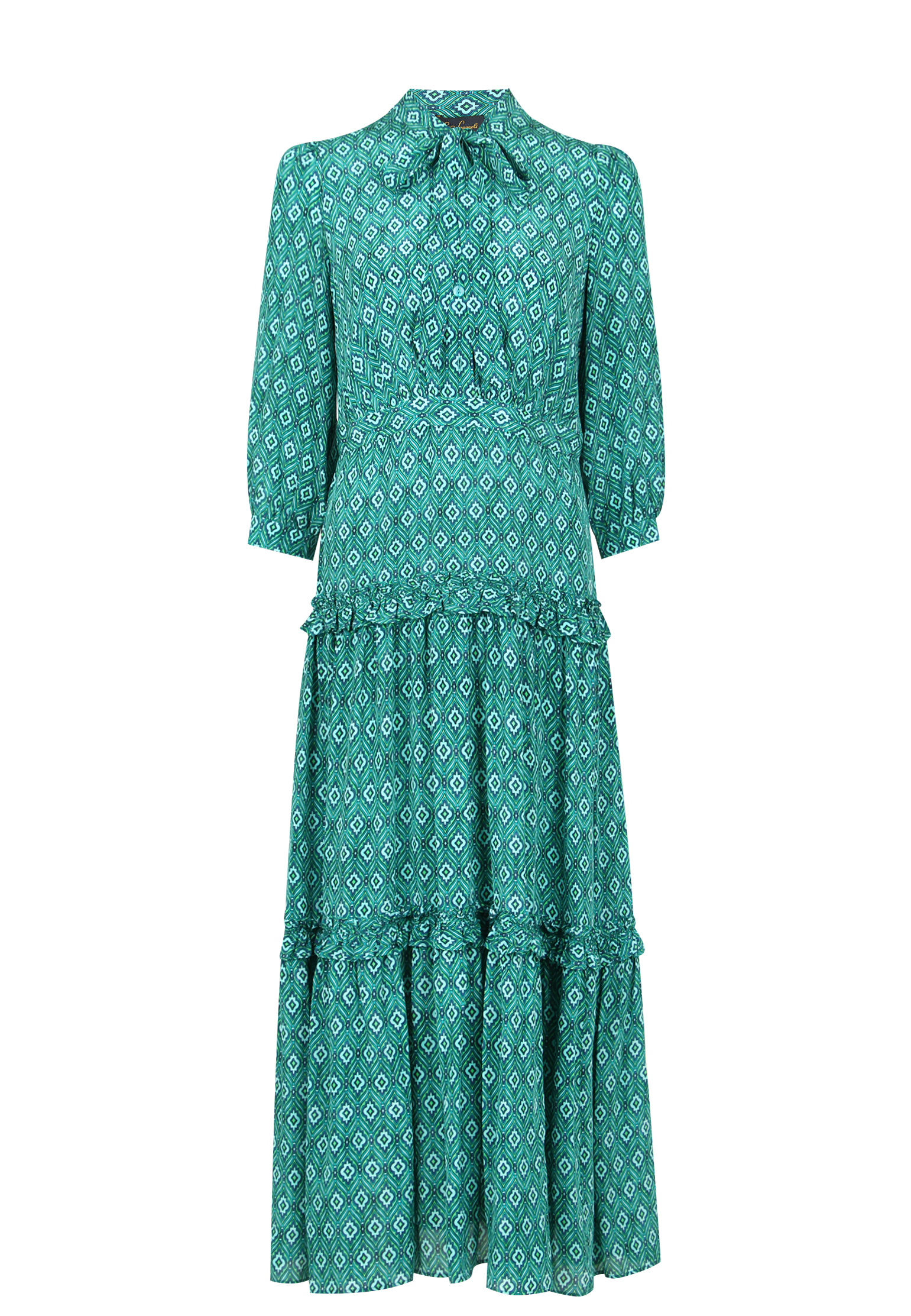 Платье LUISA SPAGNOLI Зеленый, размер M 151441 - фото 1