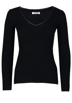 Черный пуловер MAX&MOI