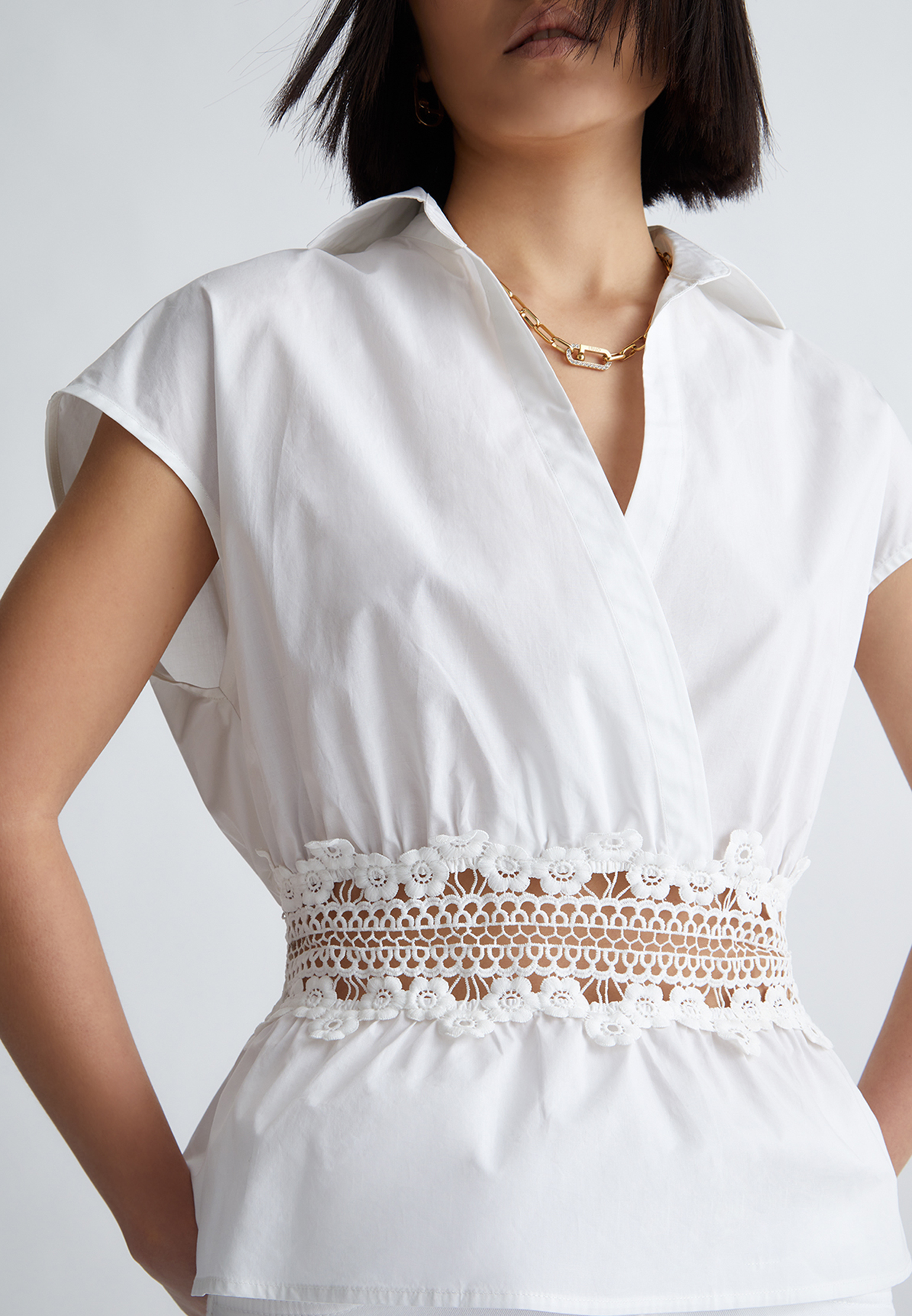 Блуза LIU JO Белый, размер 42 160368 - фото 1