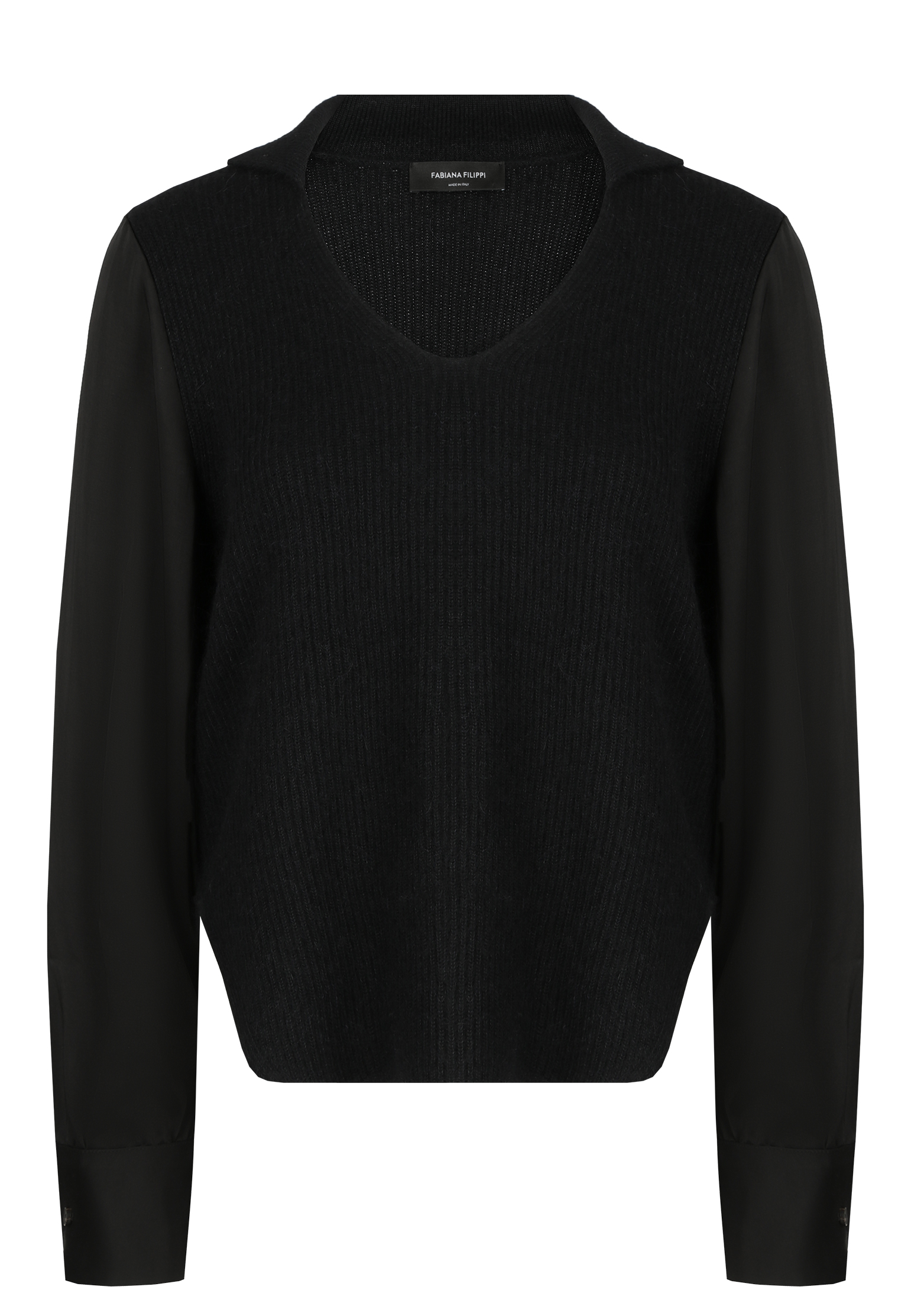 Пуловер FABIANA FILIPPI Черный, размер 38 165510 - фото 1
