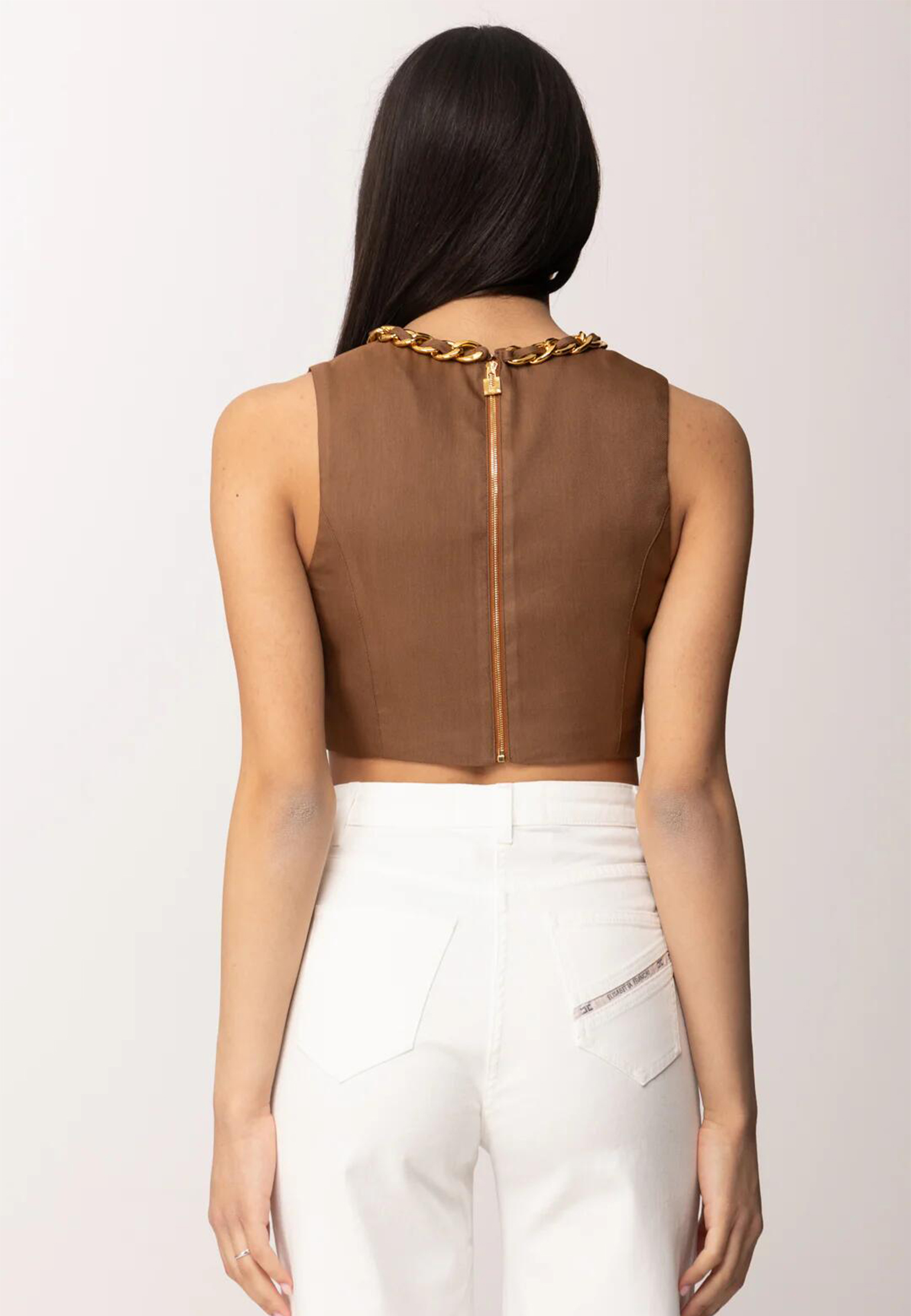 

Топ ELISABETTA FRANCHI, Коричневый, Коричневый