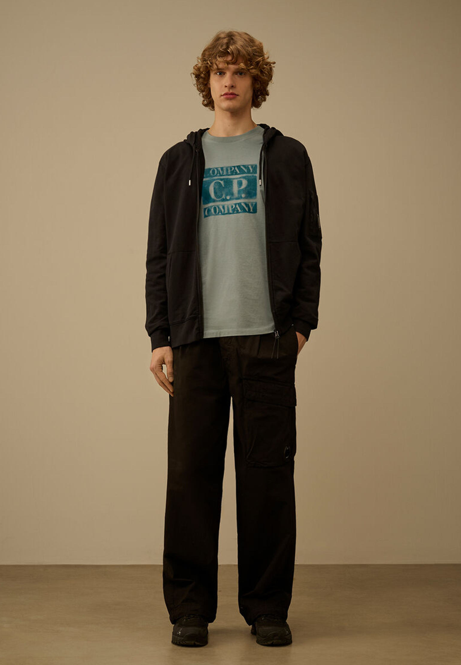 

Футболка C.P. COMPANY, Голубой, Голубой