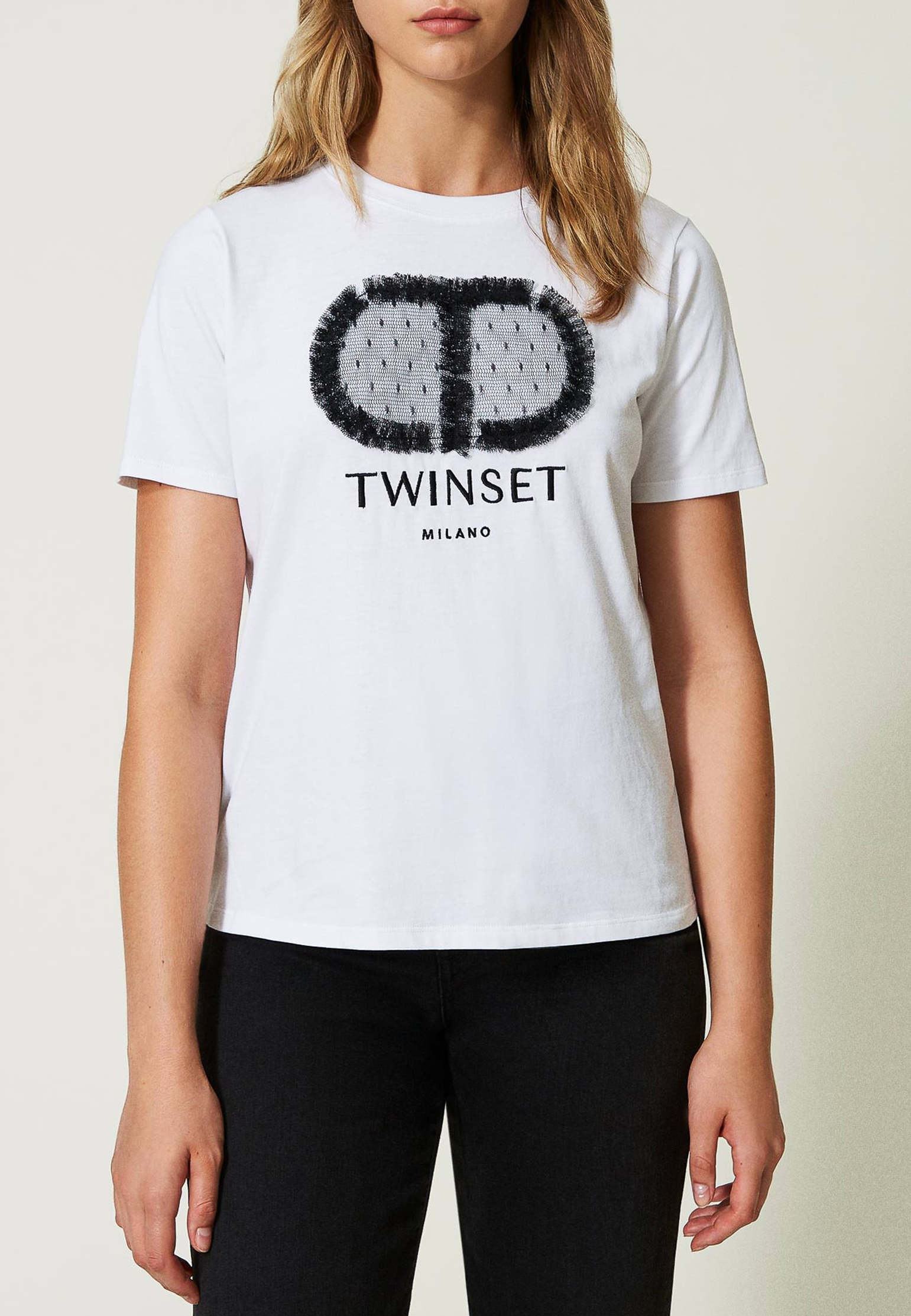 

Футболка TWINSET Milano, Белый, Белый