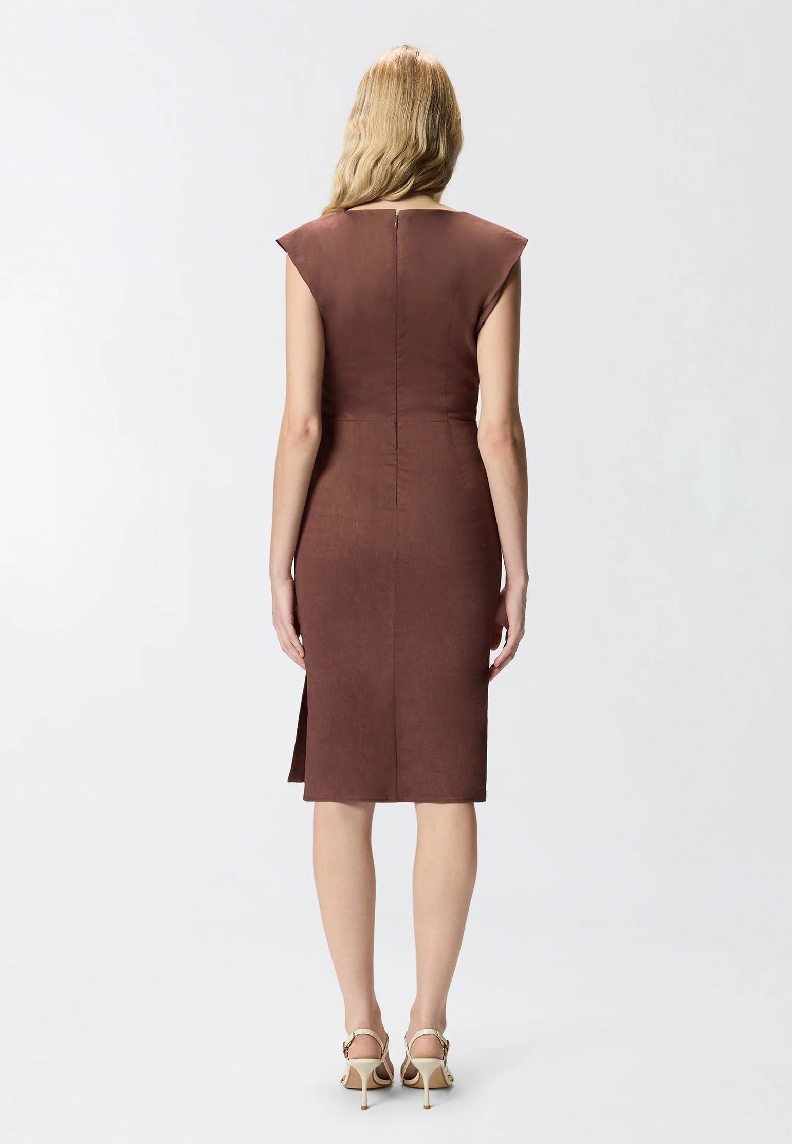 

Платье PINKO, Коричневый, Коричневый