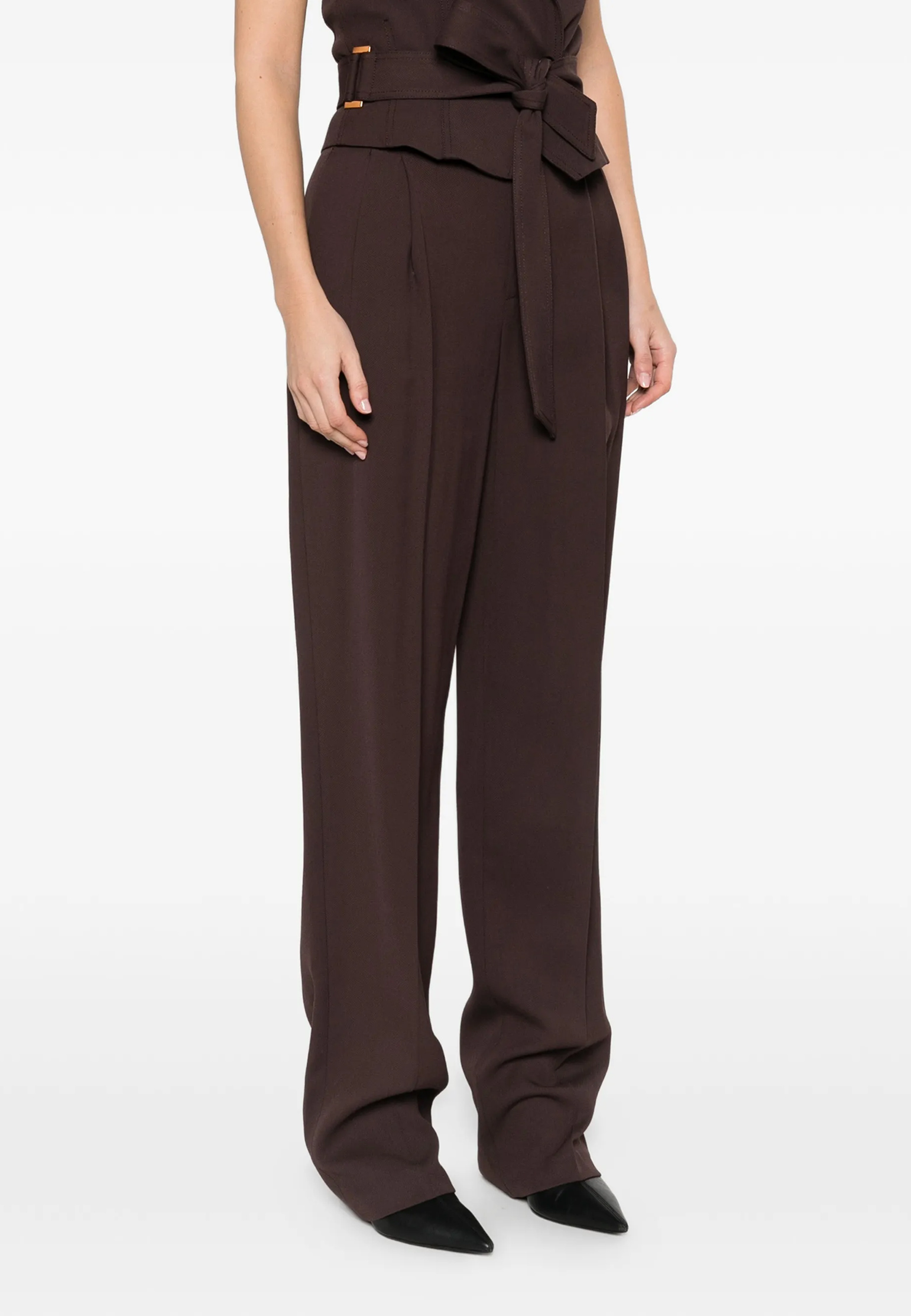 

Брюки ELISABETTA FRANCHI, Коричневый, Коричневый