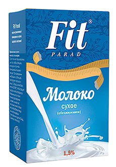 Молоко сухое обезжиренное 1,5%, пакет FIT PARAD
