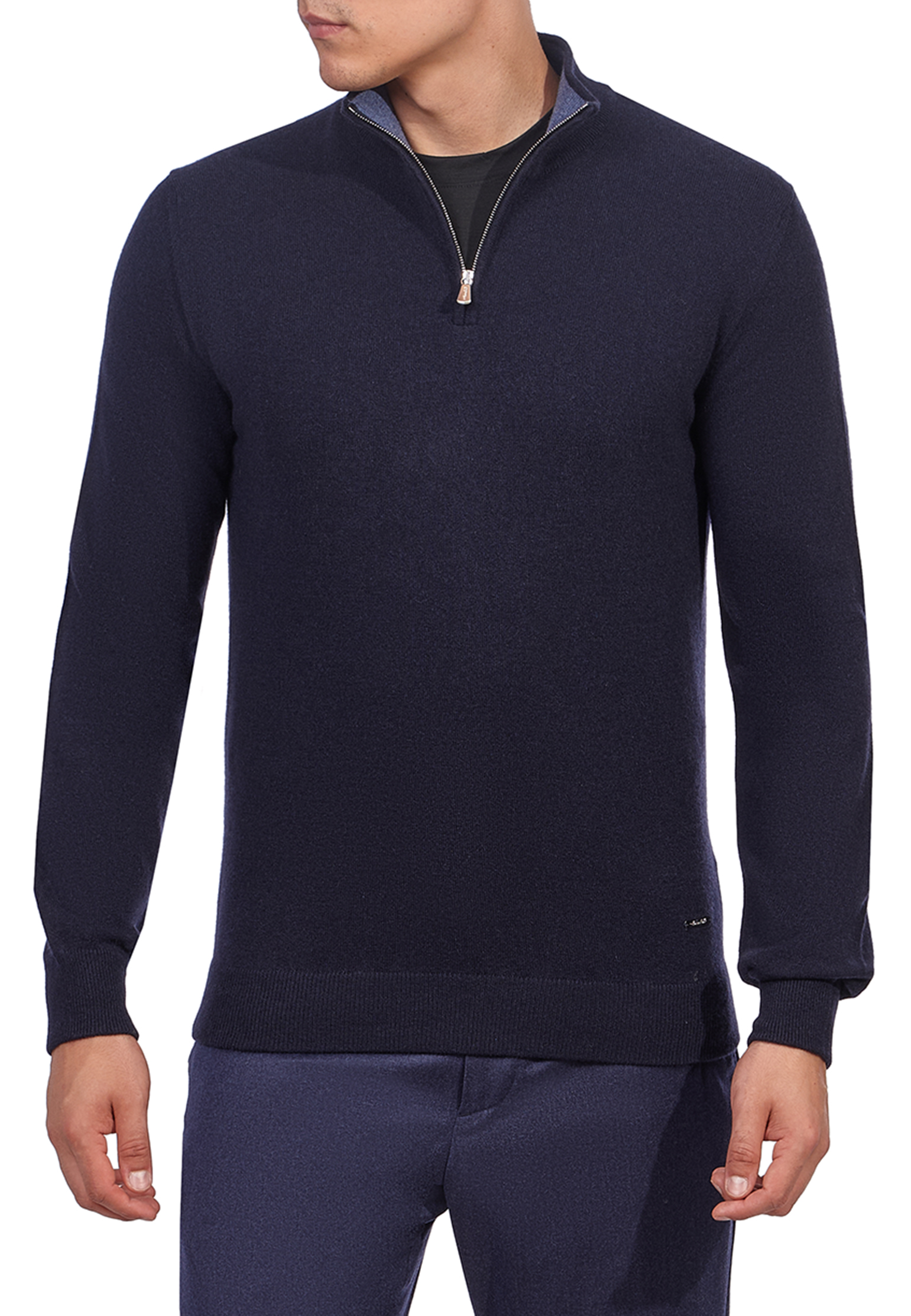 

Пуловер с замком MANDELLI, Синий, Синий