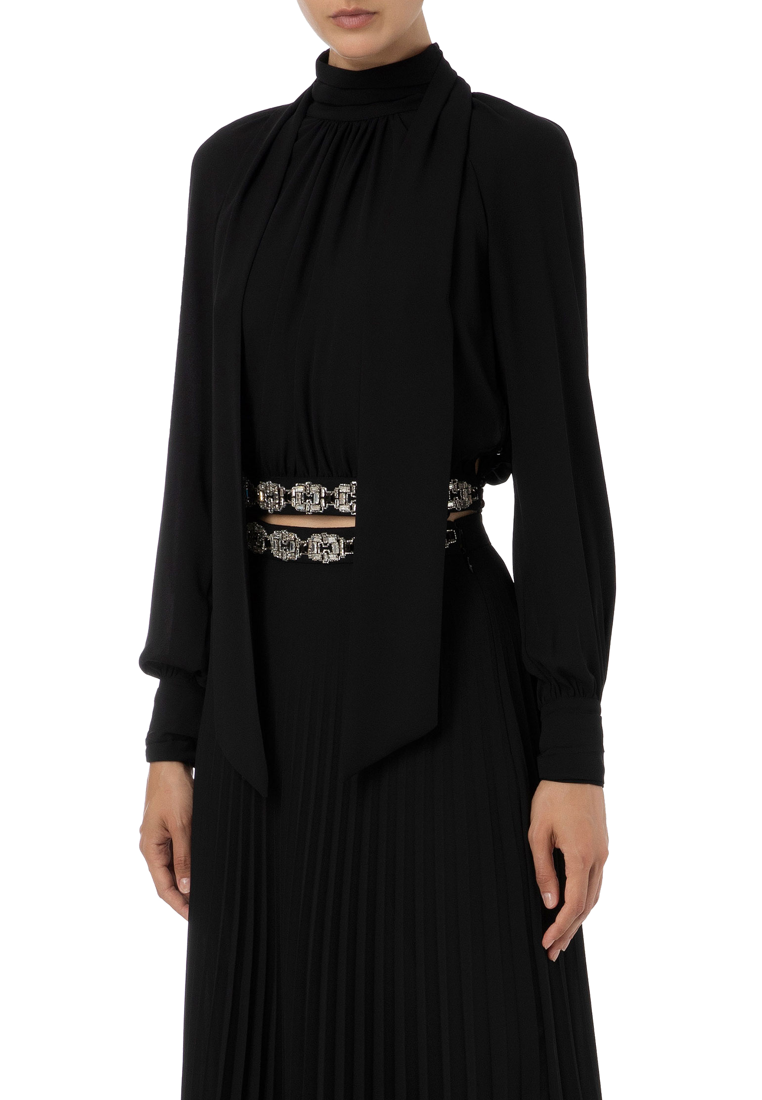 

Блуза ELISABETTA FRANCHI, Черный, Черный