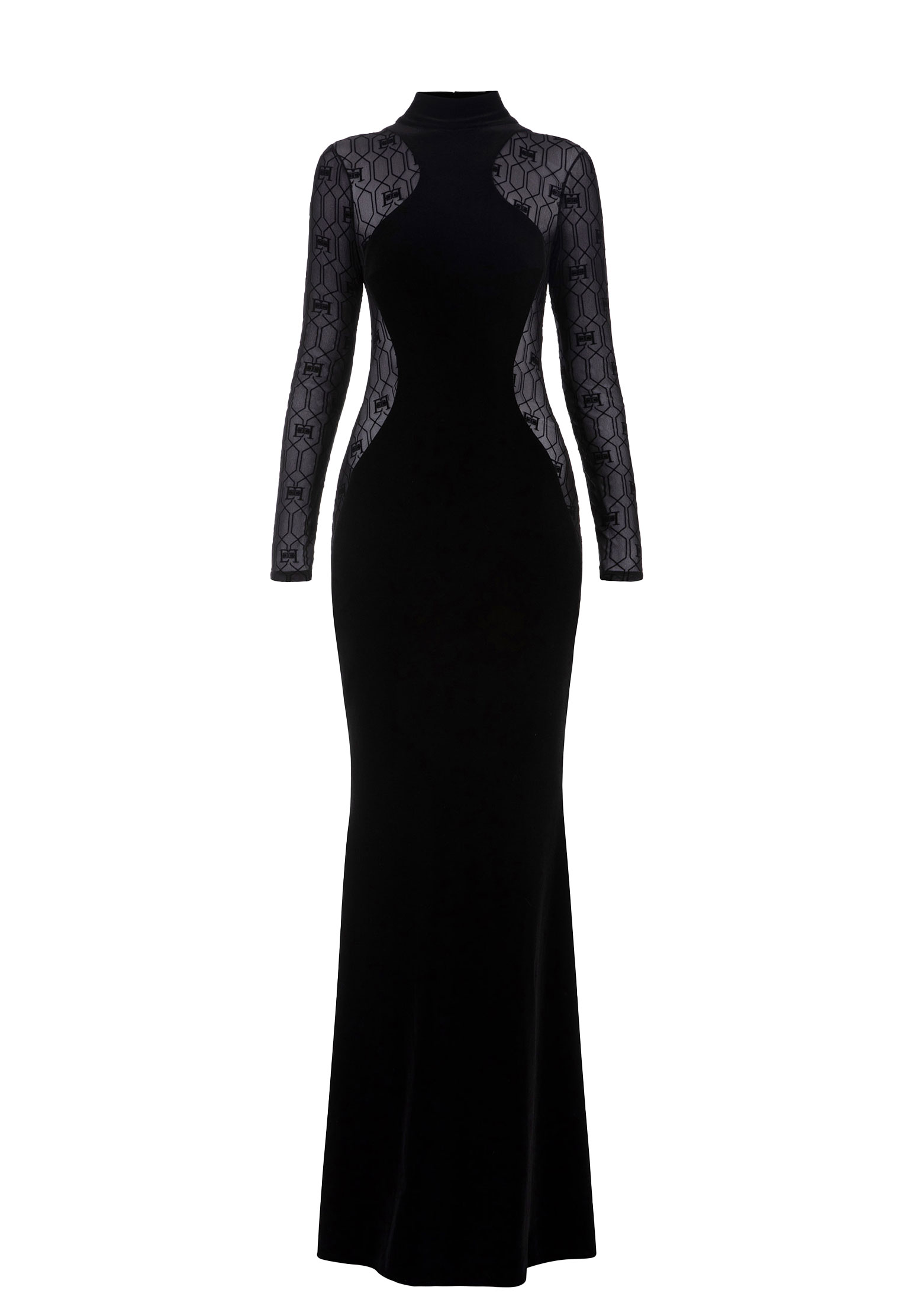 Платье ELISABETTA FRANCHI Черный, размер 38 164737 - фото 1