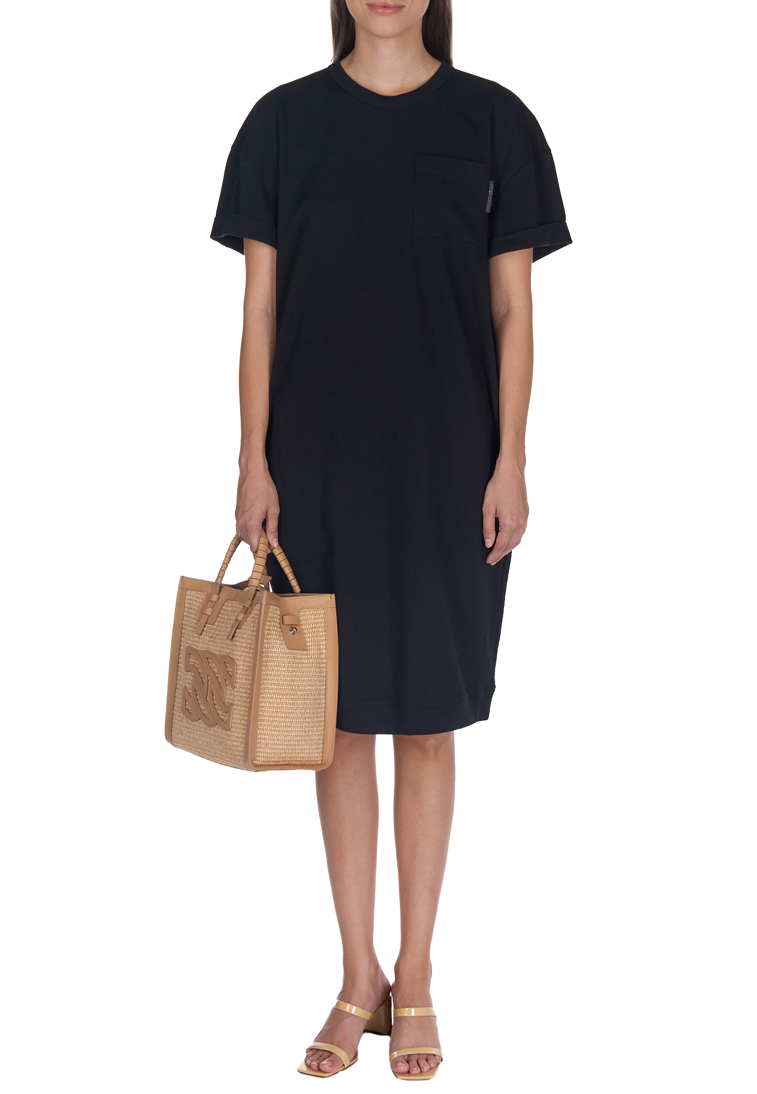 

Платье BRUNELLO CUCINELLI, Черный, Черный
