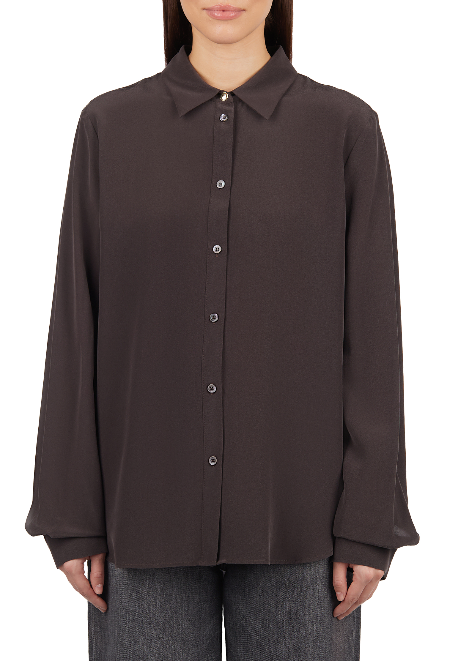 

Рубашка PINKO, Коричневый, Коричневый