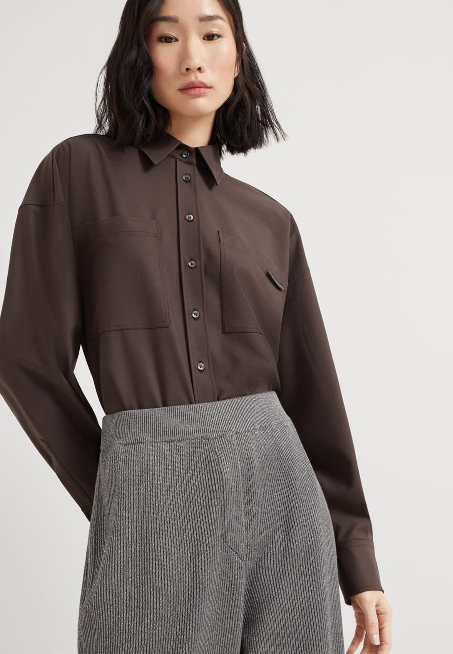 

Брюки BRUNELLO CUCINELLI, Серый, Серый